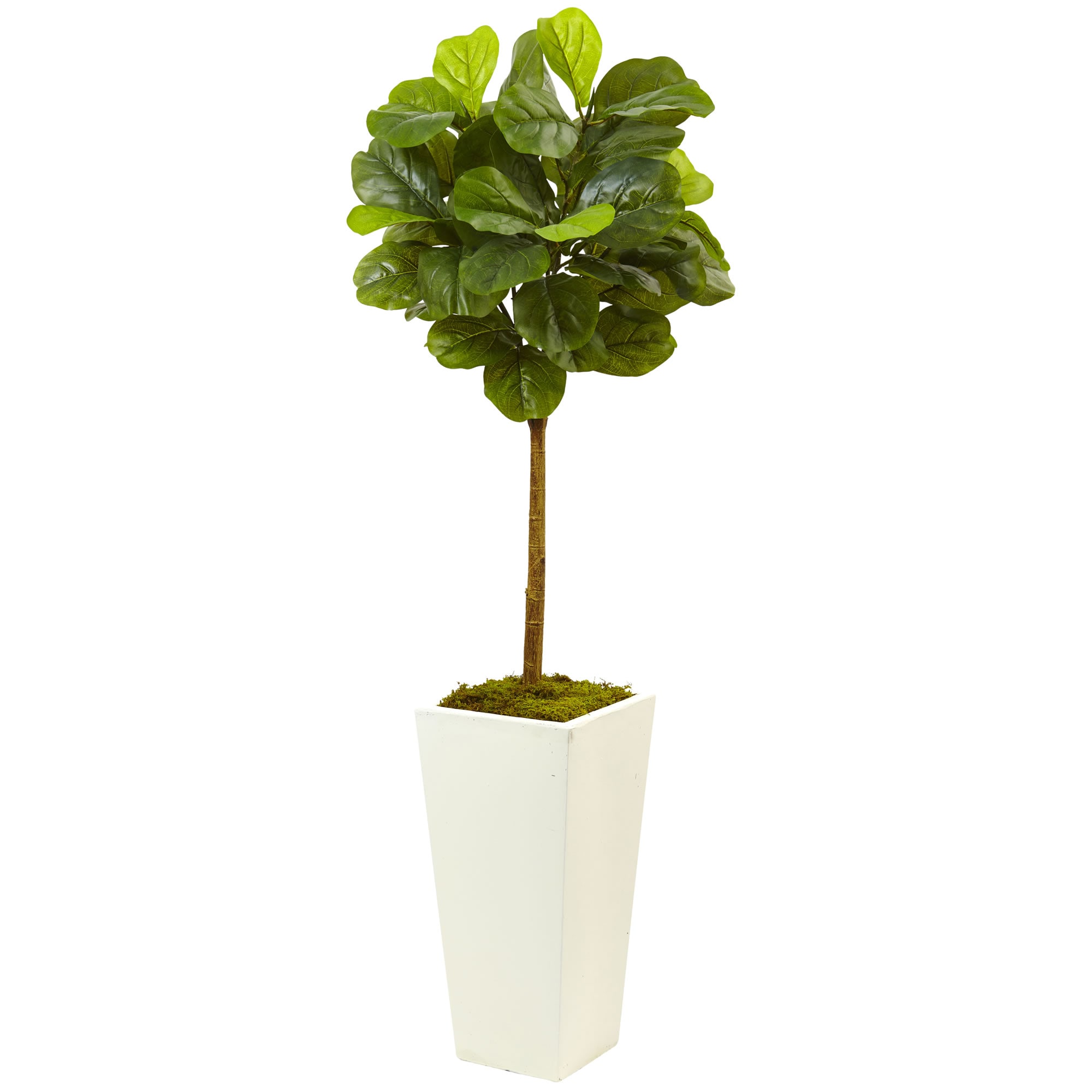 Nearly Natural 5966 54-Inches Green Indoor Floor Fiddle Leaf Artificial plant