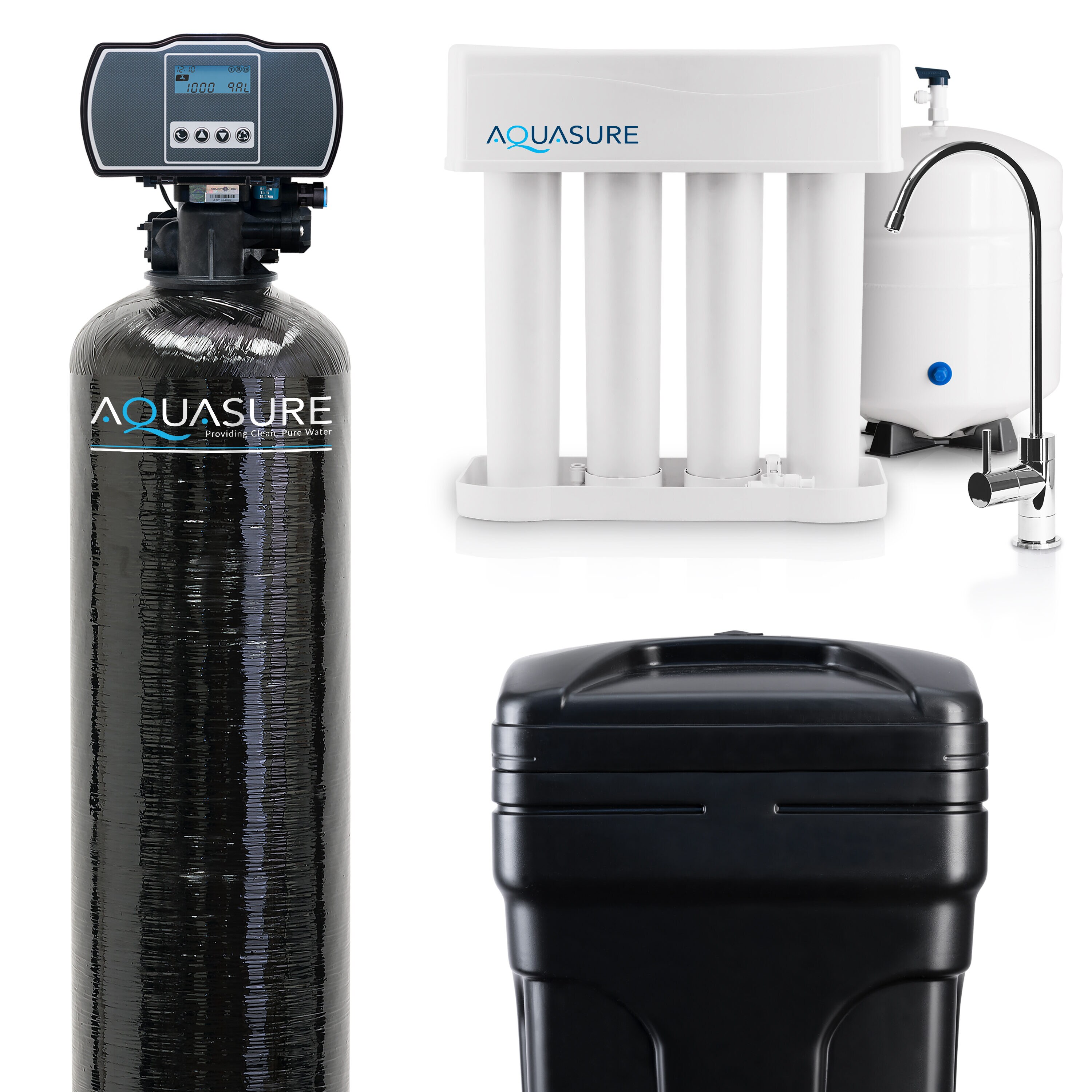 AQUASURE AS-PR75AHS32D Harmony 32000-Grain Water Softener/Conditioner/Filtration System