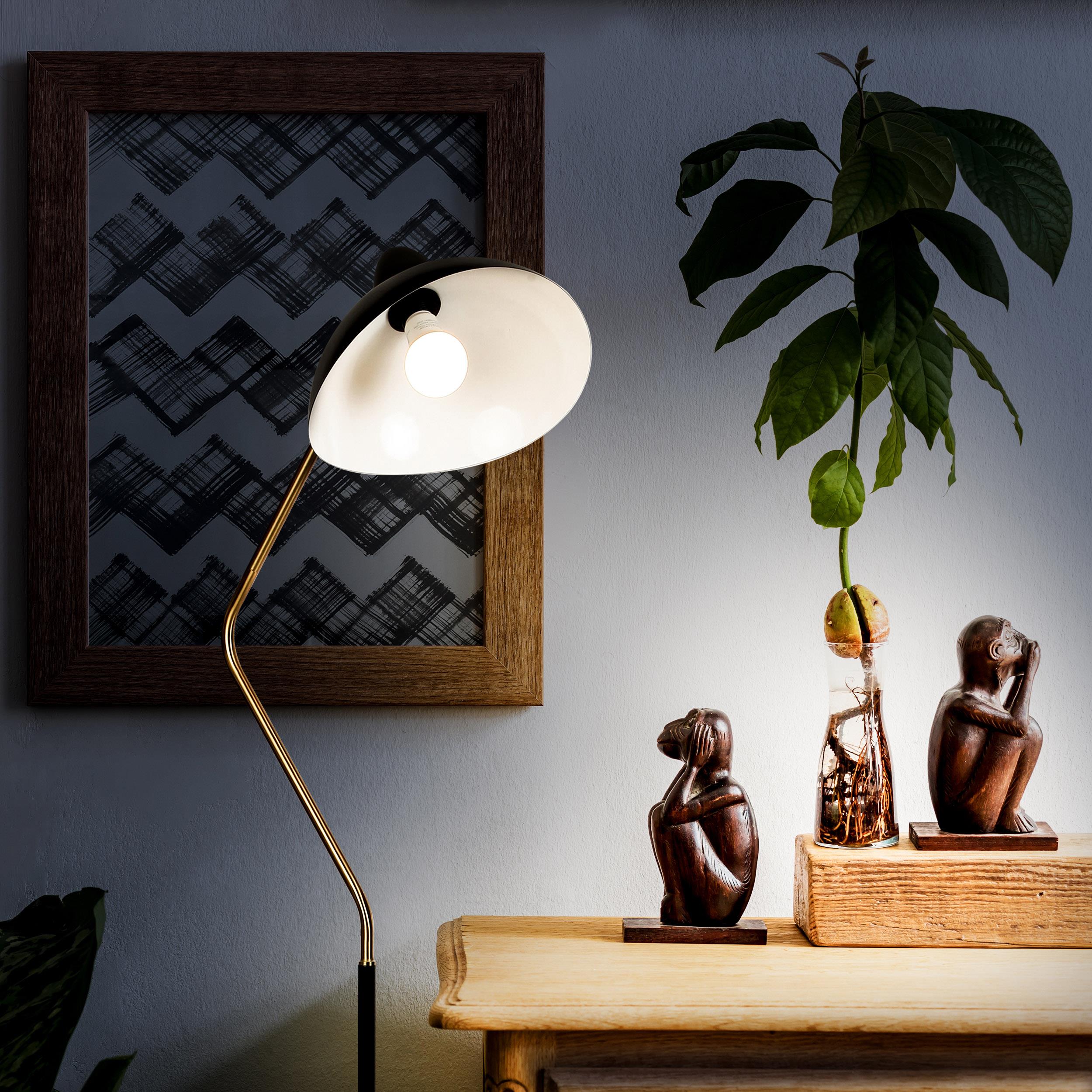 Arcadian Swoop Adjustable Black LED Floor Lamp for Kids