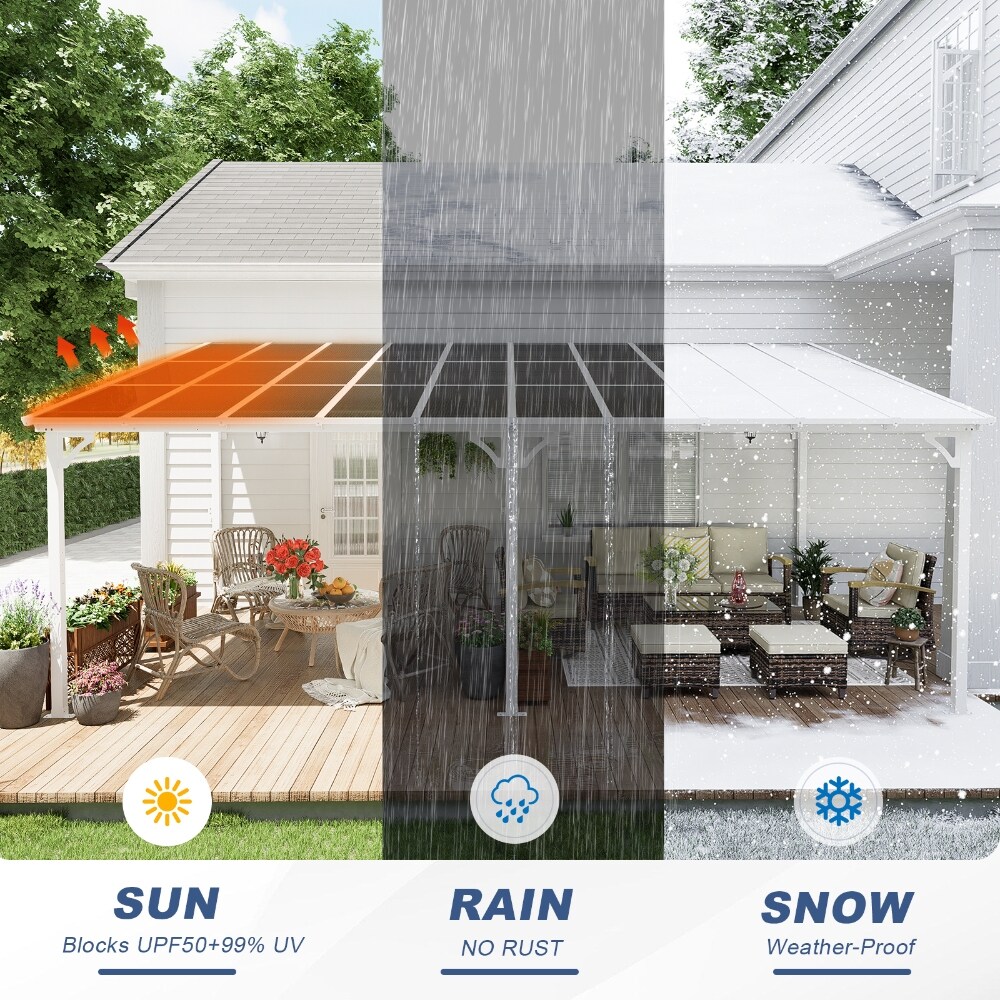 LAUSAINT HOME BSSC409WHAB3 Wood-Resin-Gazebos - View #9