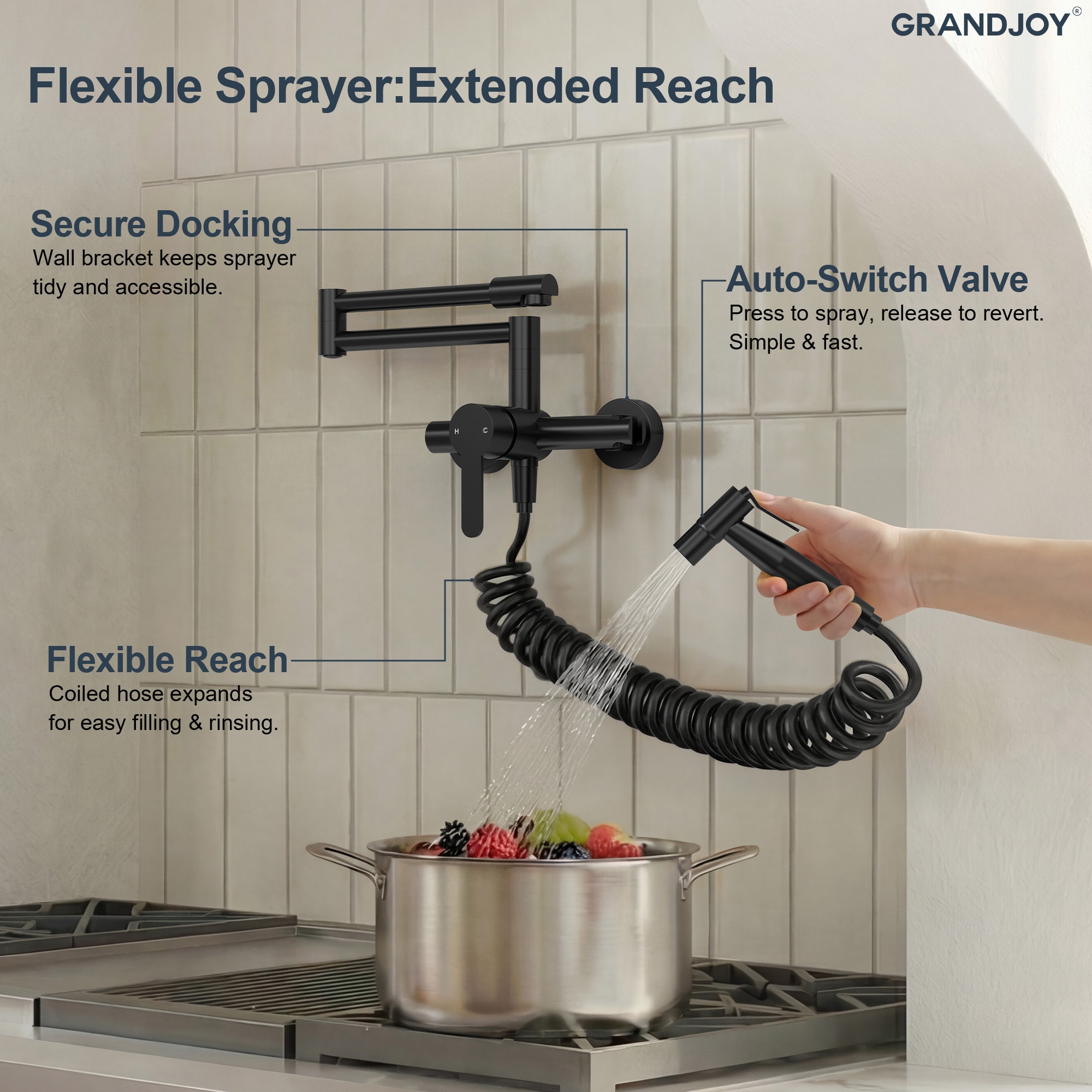 GRANDJOY SGF10GJ-87BL Kitchen-Faucets - View #6