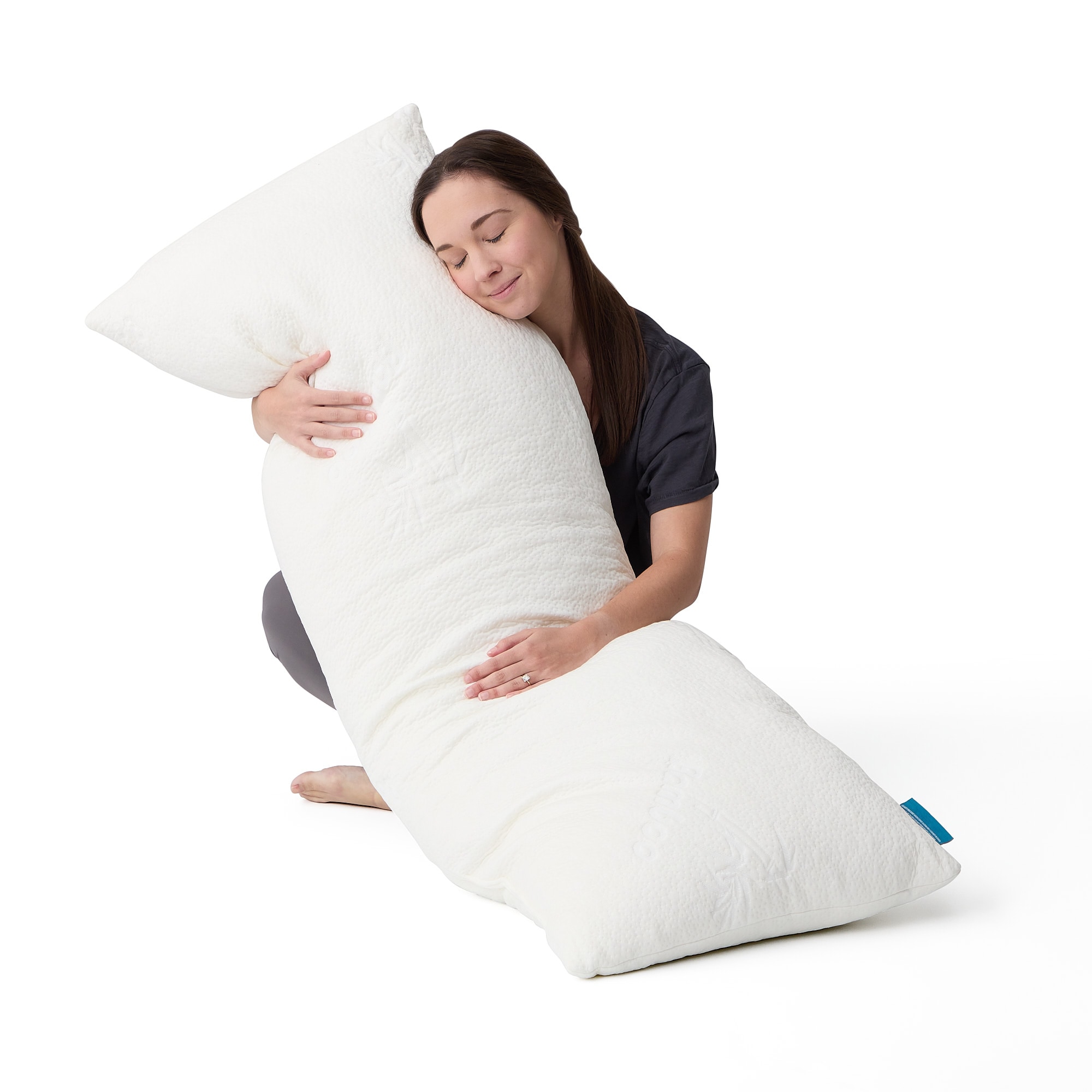 LUCID Comfort Collection Body Soft Memory Foam Bed Pillow in the Bed ...