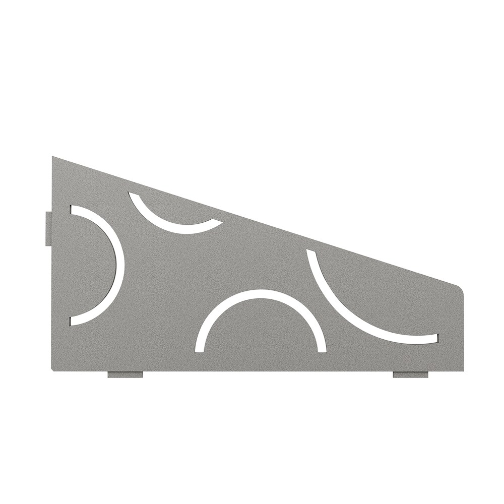 Schluter Systems SES3D6TSSG Shelf Quadrilateral Corner Curve Stone Grey