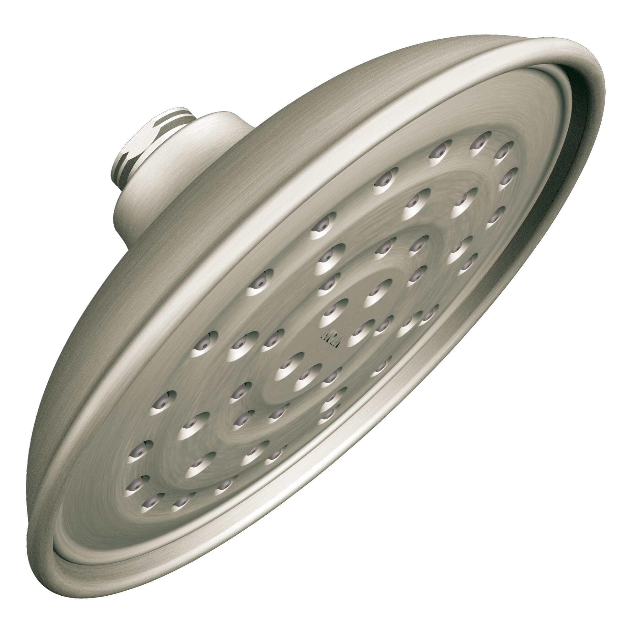 Moen 90 Degree Brushed Nickel 1-Spray Rain Shower Head 2.5-GPM (9.5-LPM)