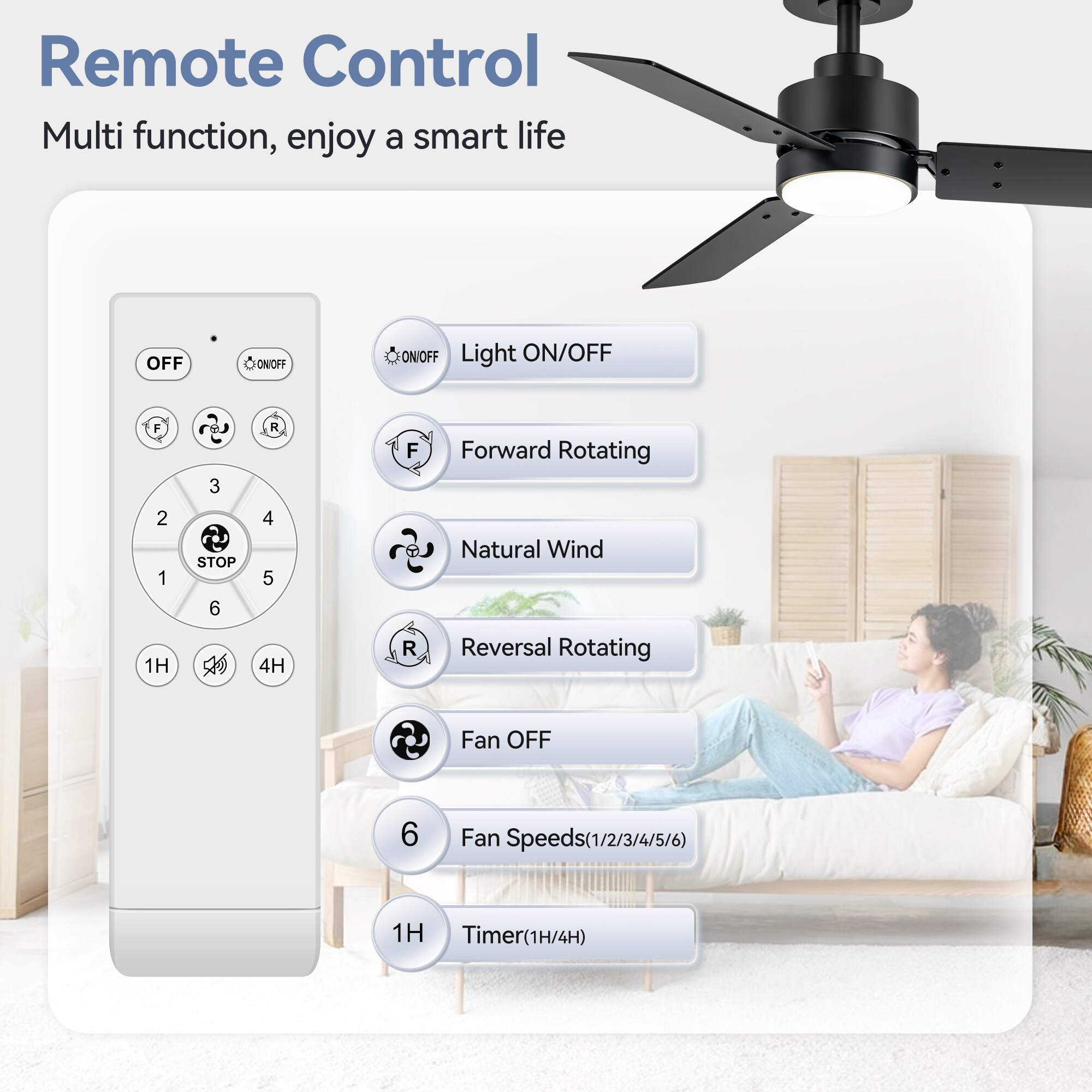 Breezary 30041-BK Ceiling-Fans - View #7
