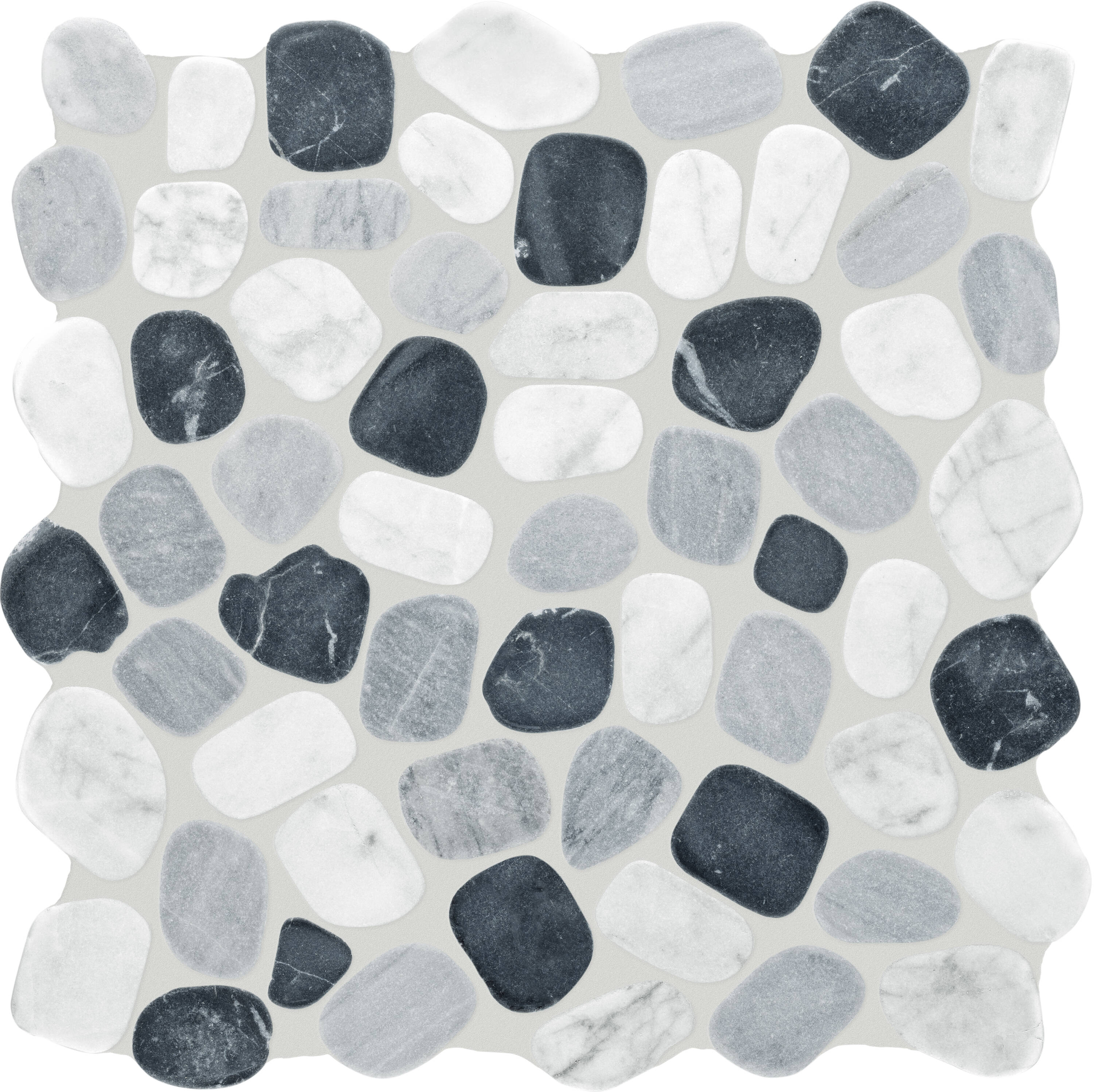 Satori Galaxy 12-in x 12-in Tumbled Natural stone Marble Stone look Pebble Mosaic Floor and Wall Tile ( 10.01-sq ft / Carton )