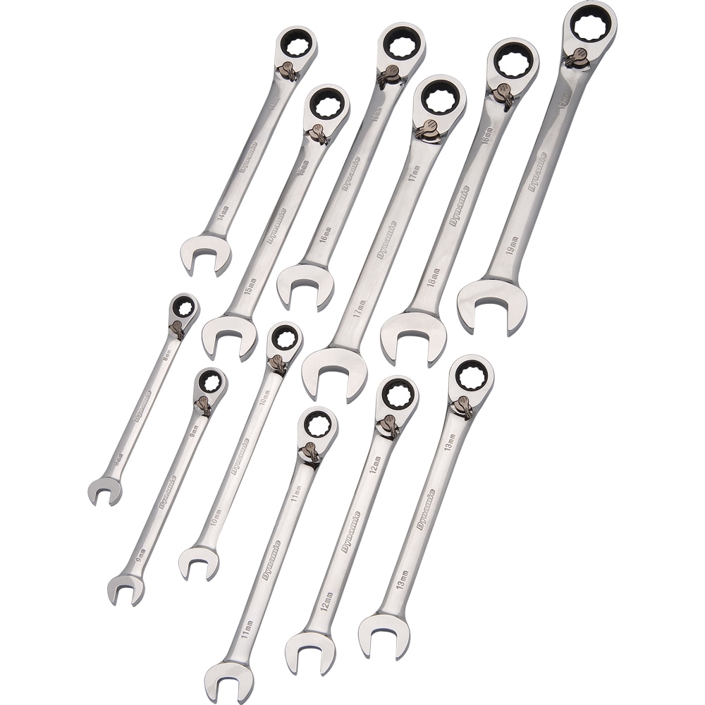 Dynamic D076603 12 -Piece Set 12-point Metric Standard Combination Wrench Includes Soft Case
