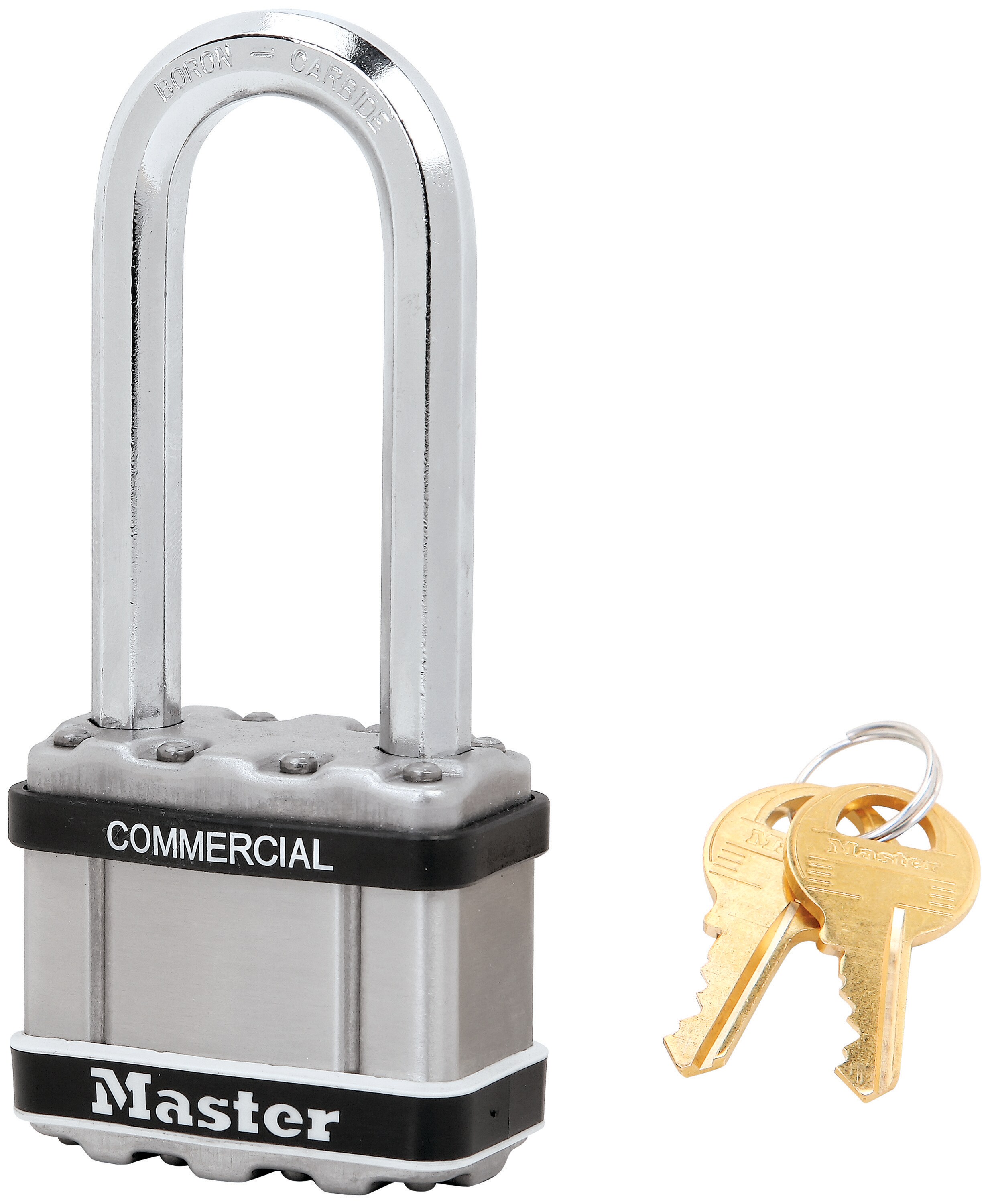 Master Lock Commercial Keyed Padlock, 2-in Wide x 1-in Shackle