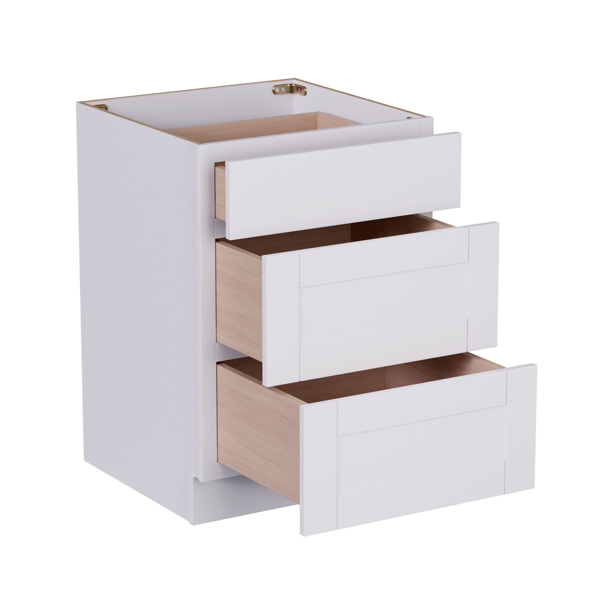 Arcade Green 24-in W x 34.5-in H x 24-in D White Birch 3-Drawers Base ...