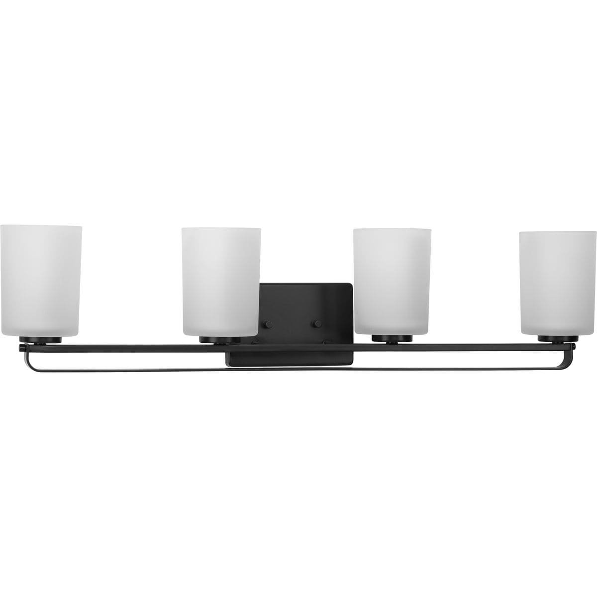 Progress Lighting P300344-31M League 5.5-in 4 -Light Matte Black Farmhouse Vanity light
