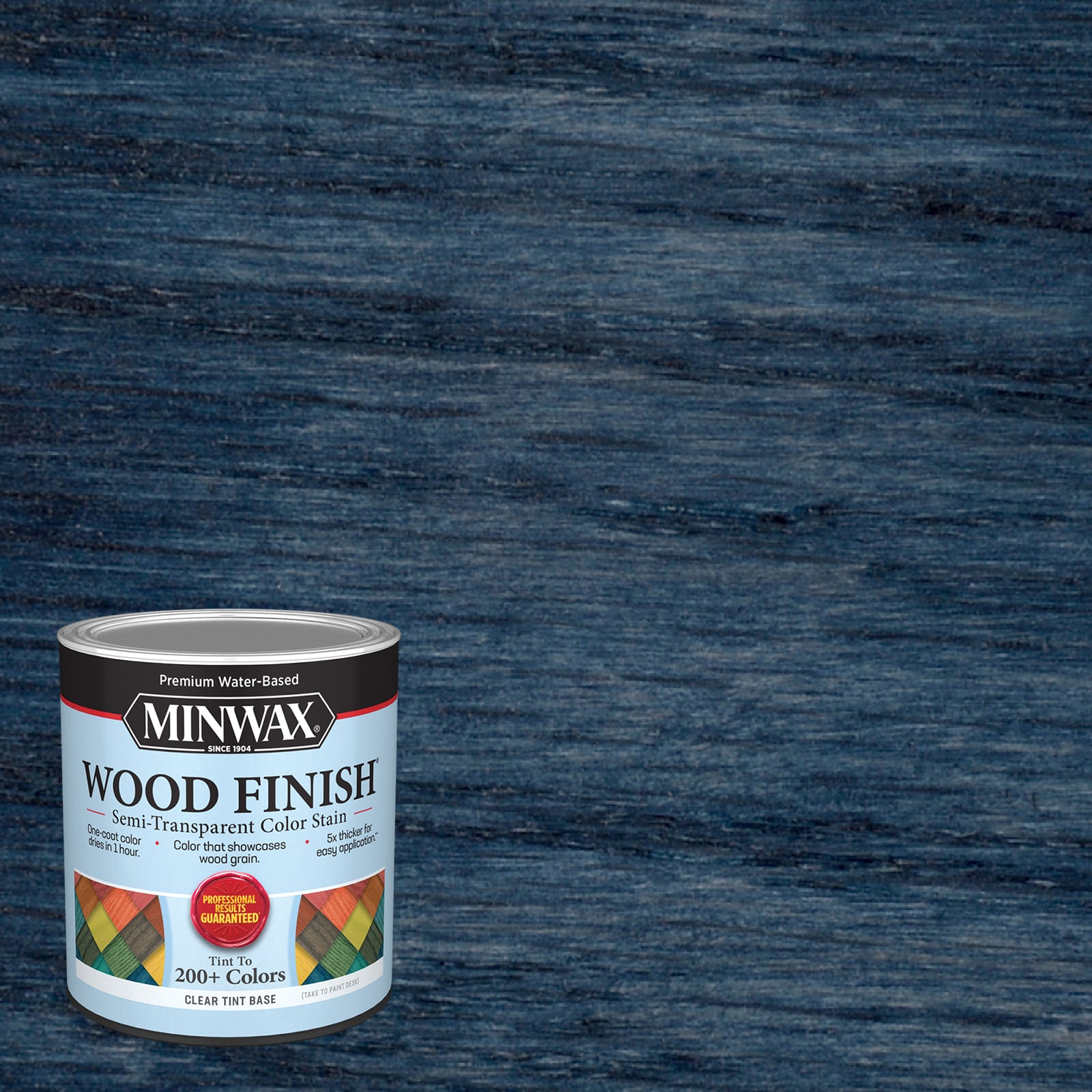 Minwax Wood Finish Water-Based Denim Blue Mw1070 Semi-Transparent Interior  Stain (1-Quart) in the Interior Stains department at