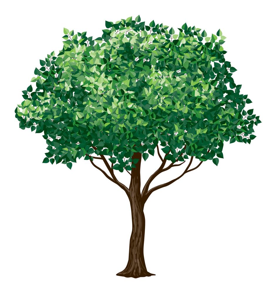 Home Decor Line CR-81125 110.2-in W x 39.4-in H Self-adhesive Green Nature Wall Decal