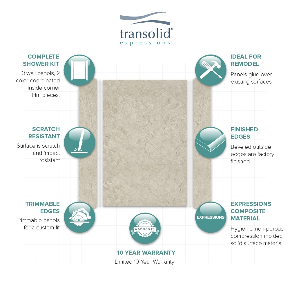 Transolid EWK483672-44 Shower-Wall-Surrounds - View #5