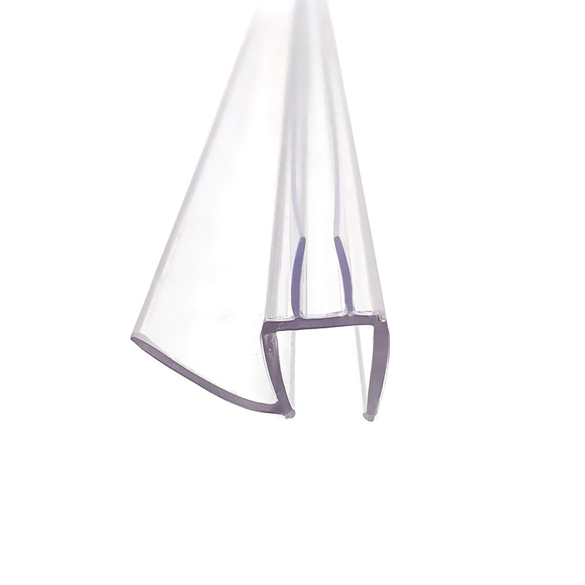 Afoxsos - Frameless Glass Shower Door Sweep for 3/8 in Glass Bottom Seal with Drip Rail 27.5 in ...