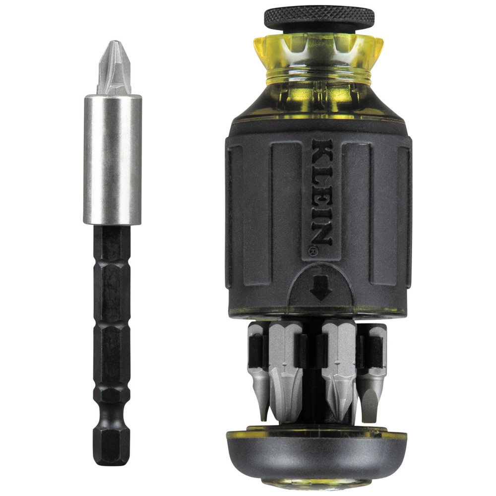 Klein Tools 32308 8-in-1 Multi-Bit Adjustable Length Stubby Screwdriver