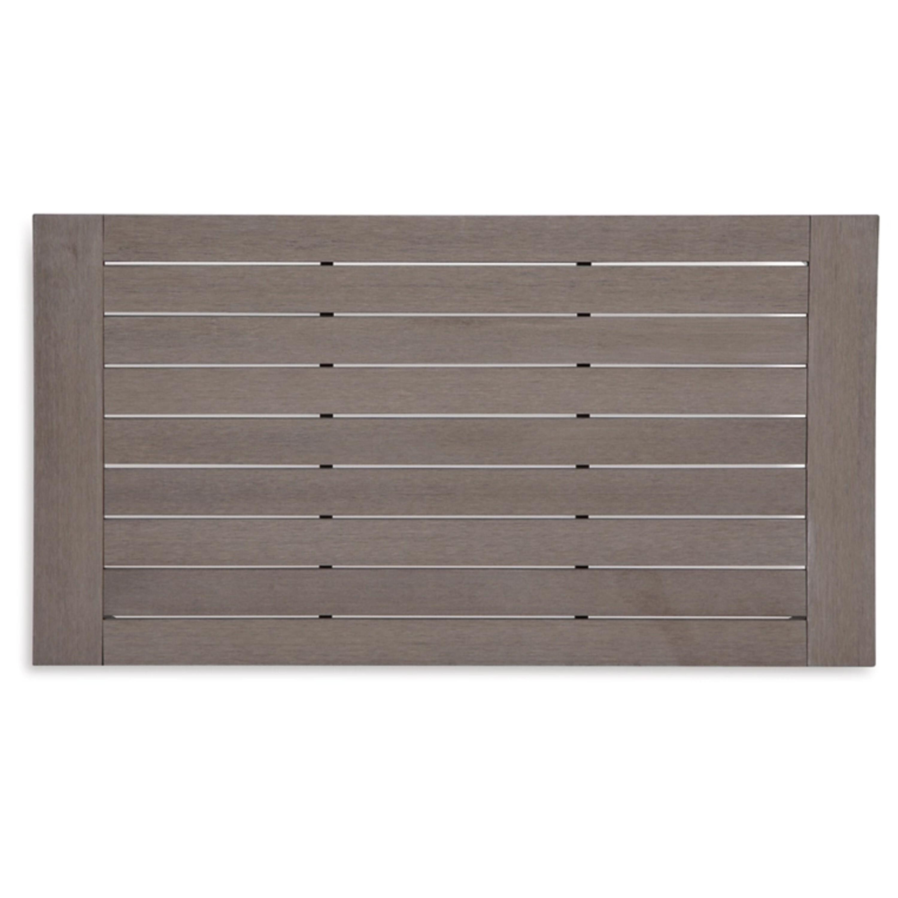 Weatherwood Rectangular Outdoor Coffee Table in Dark Brown