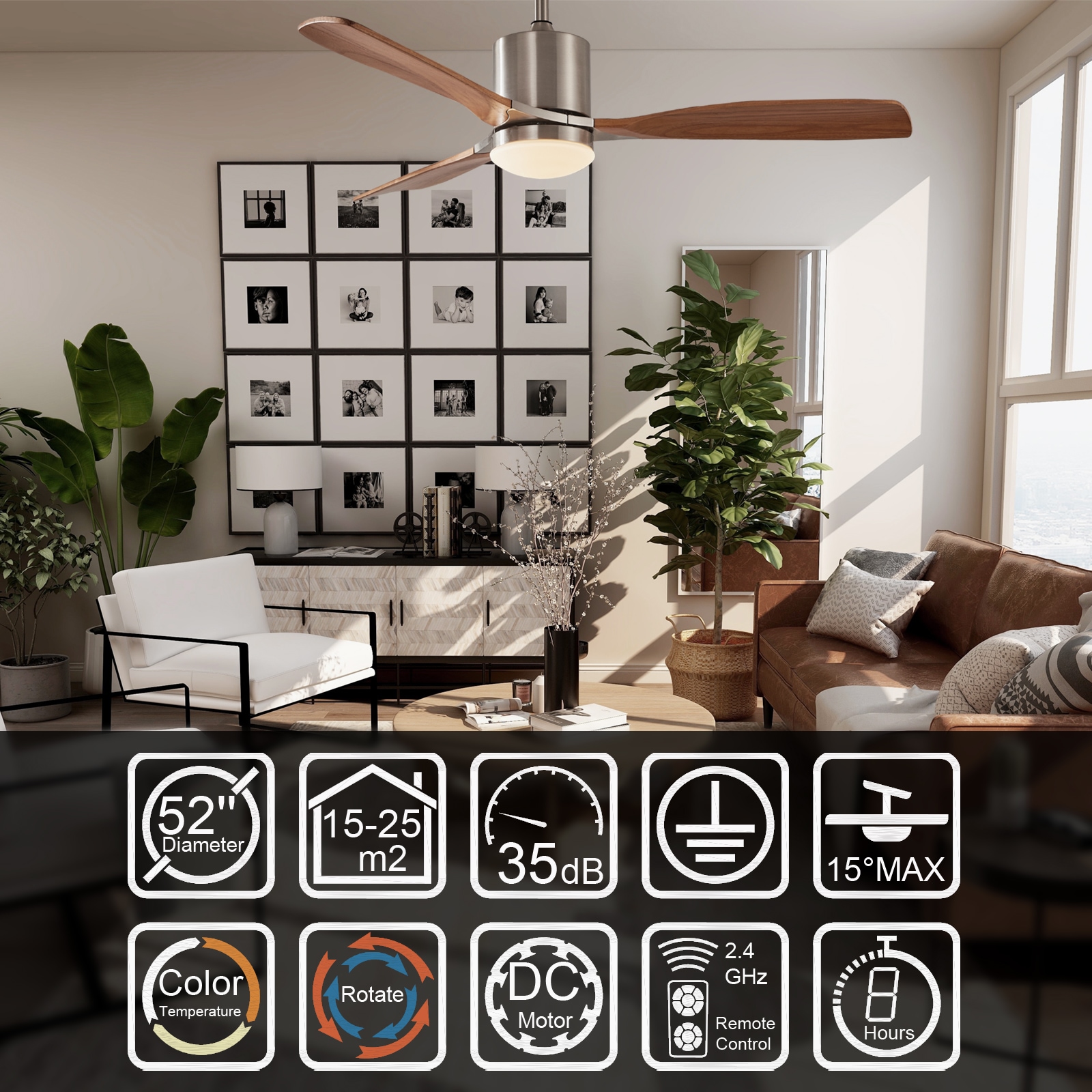 ExBrite LWYFZPFL5204GD Ceiling-Fans - View #19