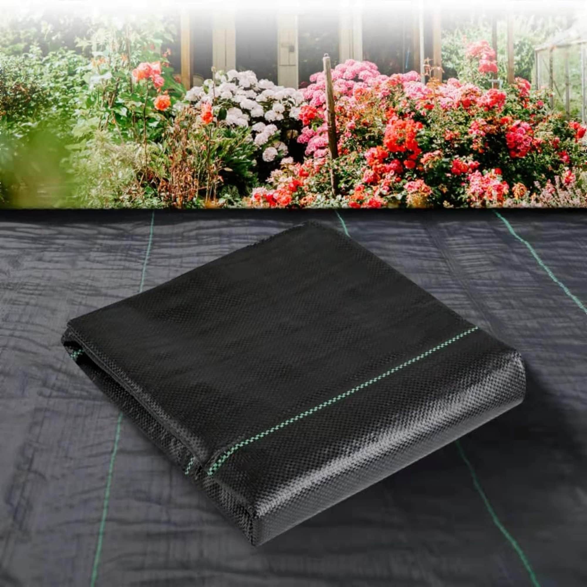 Numhew - 3ft W 50ft L 1-Heavy Duty Woven Black Landscape Fabric