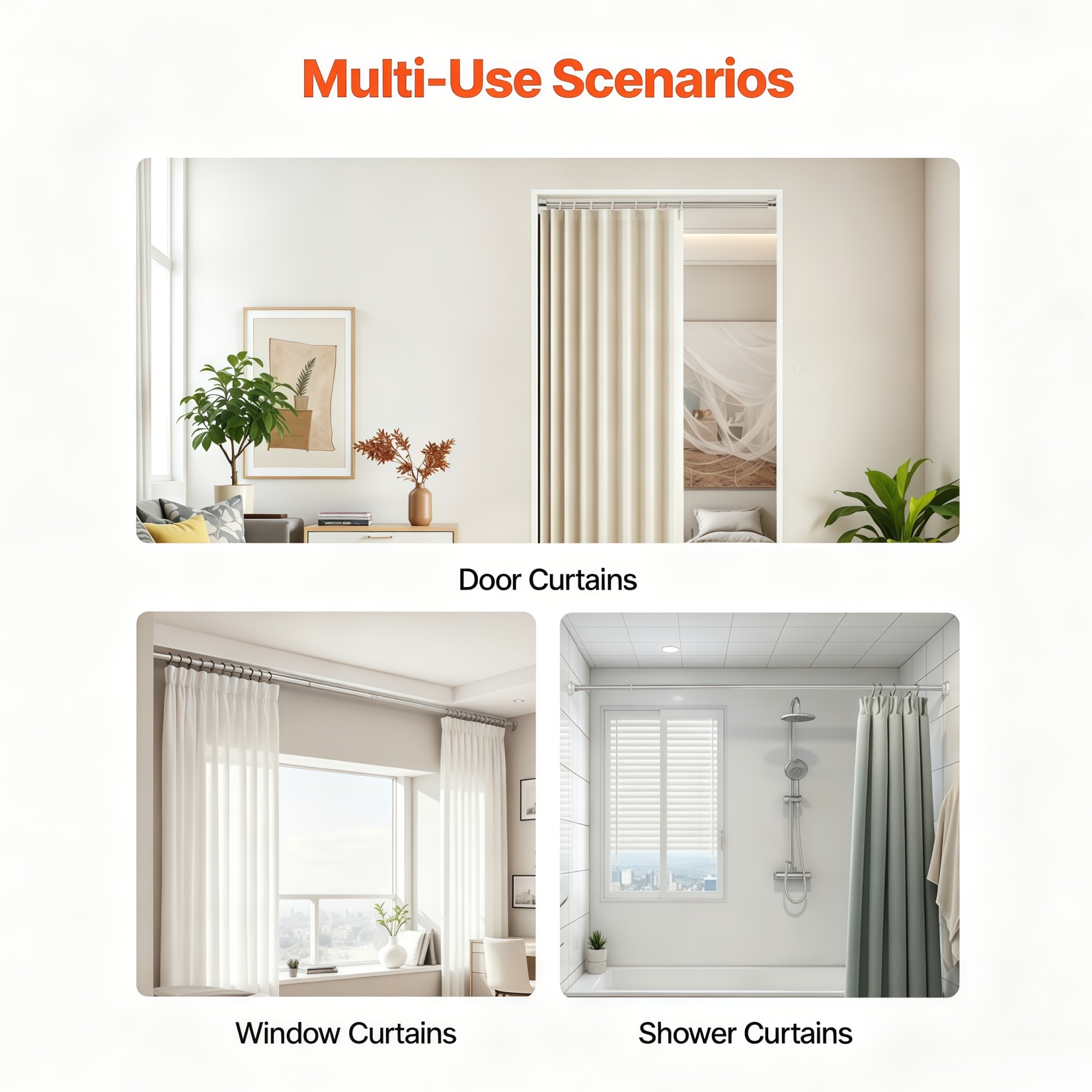 Numhew NHSEAN2961 Shower-Rods - View #2
