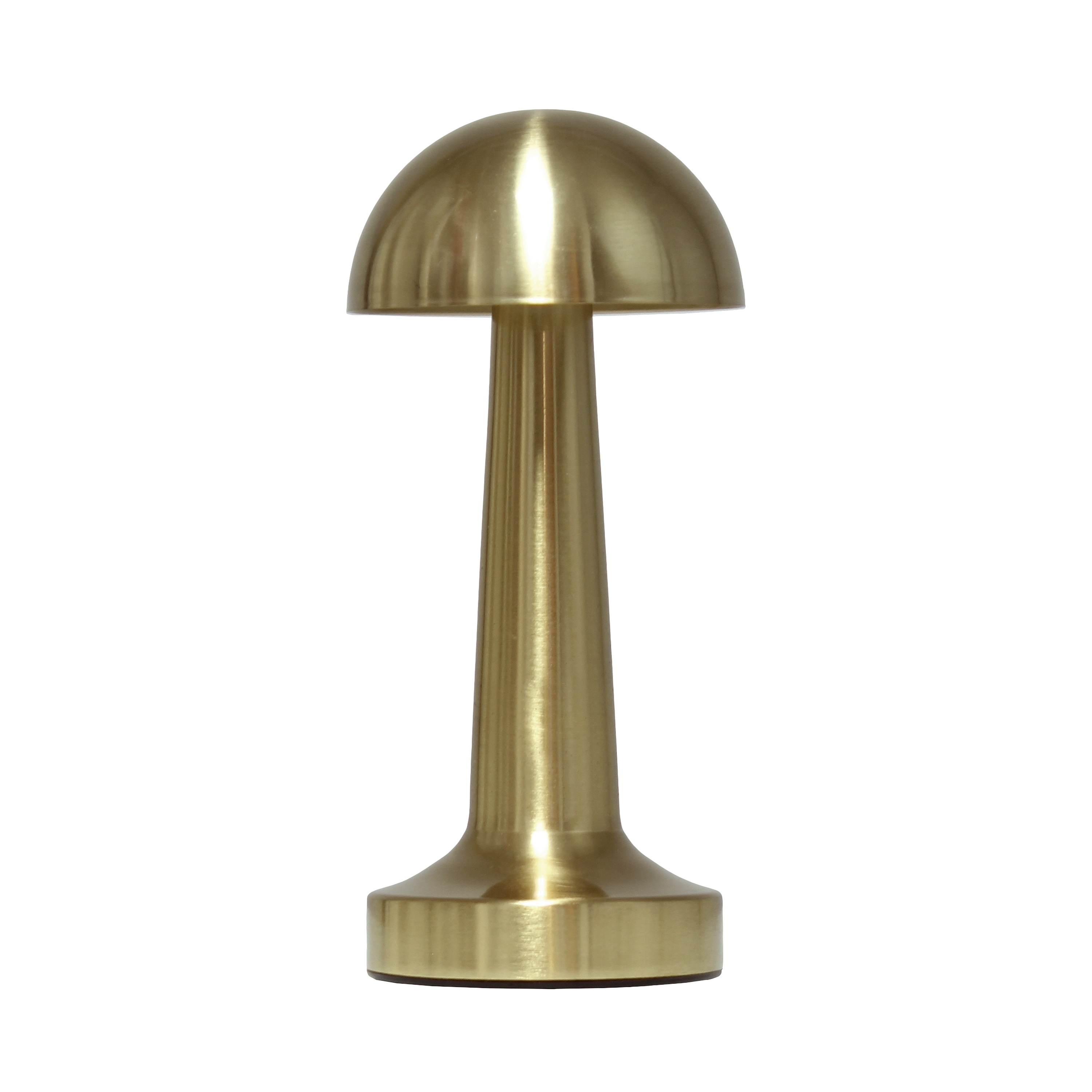 Simple Designs LD1081-GLD Mushroom Magic 8.88-in Gold Touch Standard Desk Lamp with Metal Shade
