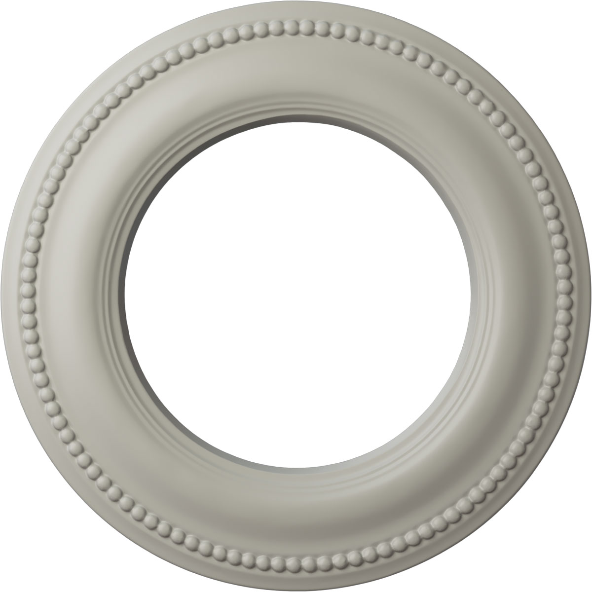 Ekena Millwork CM13BRPCF Bradford Classic 13-in W x 13-in L Painted Pot Of Cream Polyurethane Whole Ceiling Medallion