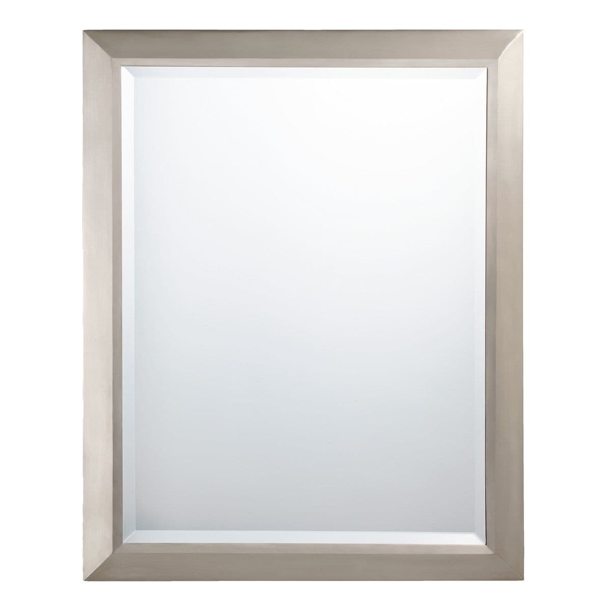 Kichler 24-in x 30-in Framed Bathroom Vanity Mirror (Brushed Nickel) in ...