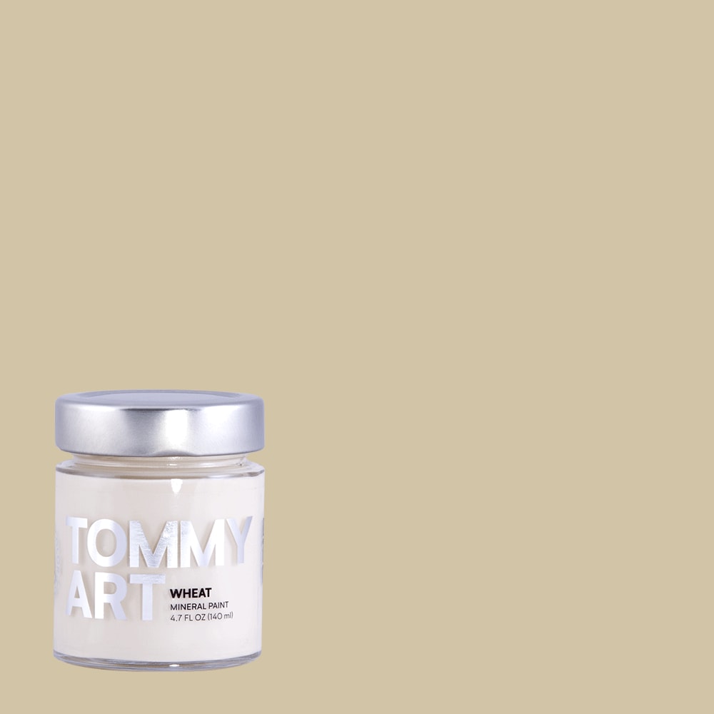 Tommy Art SH170-140 Water-based Pre-tinted Low Odor Color- Wheat Mineral Paint 140ml Paint (4-oz)