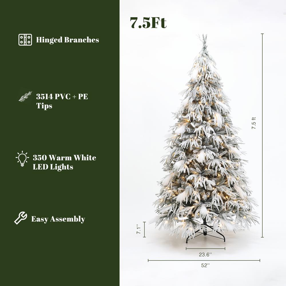 LuxenHome WHAP2040 Artificial-Christmas-Trees - View #8