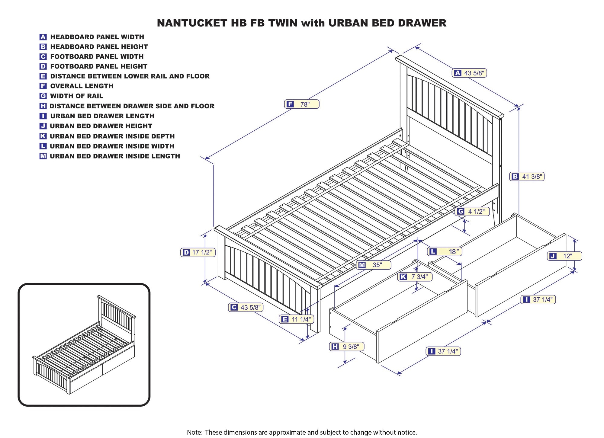 AFI Furnishings AR8226111 beds - View #7