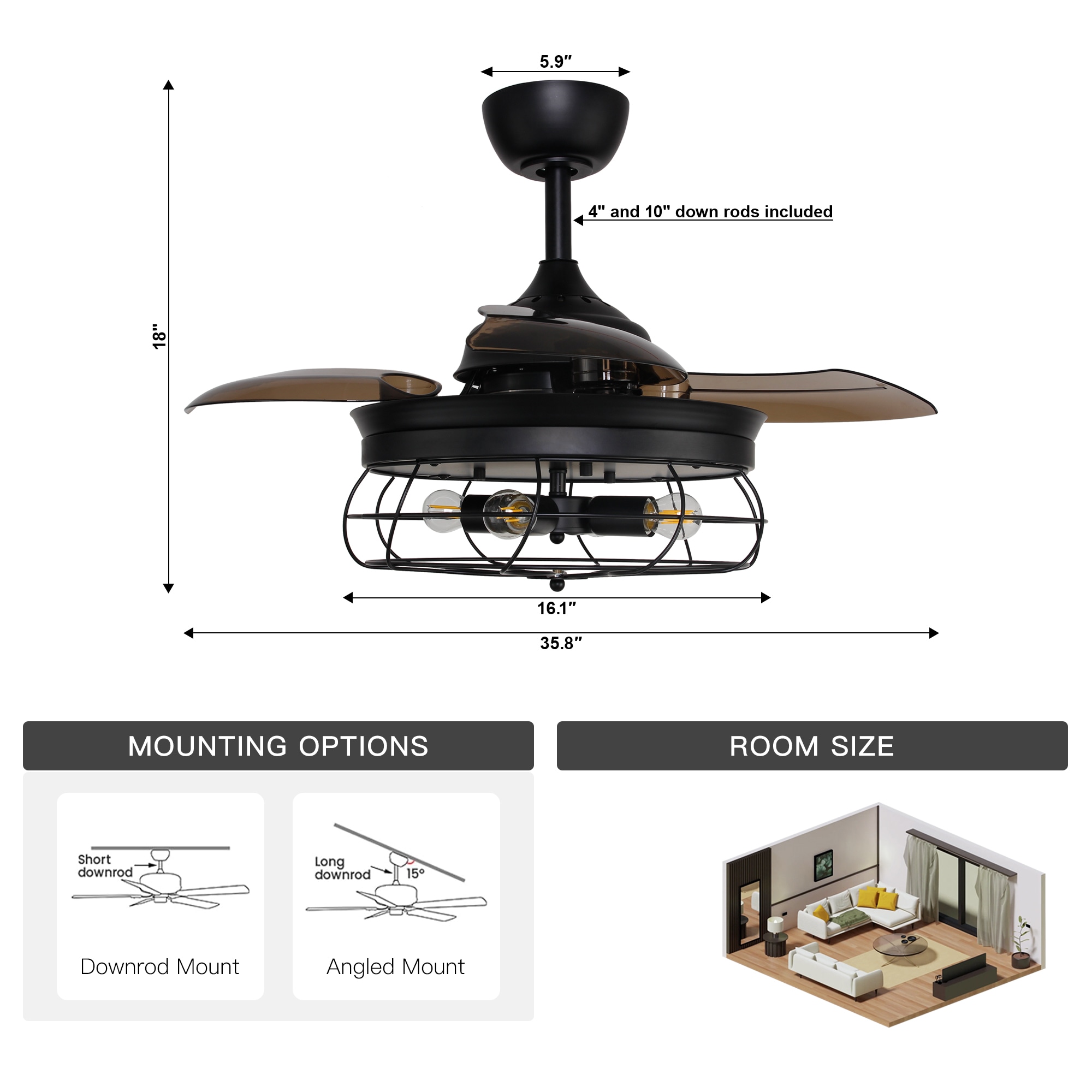 Matrix Decor MDF3501110V Ceiling-Fans - View #8