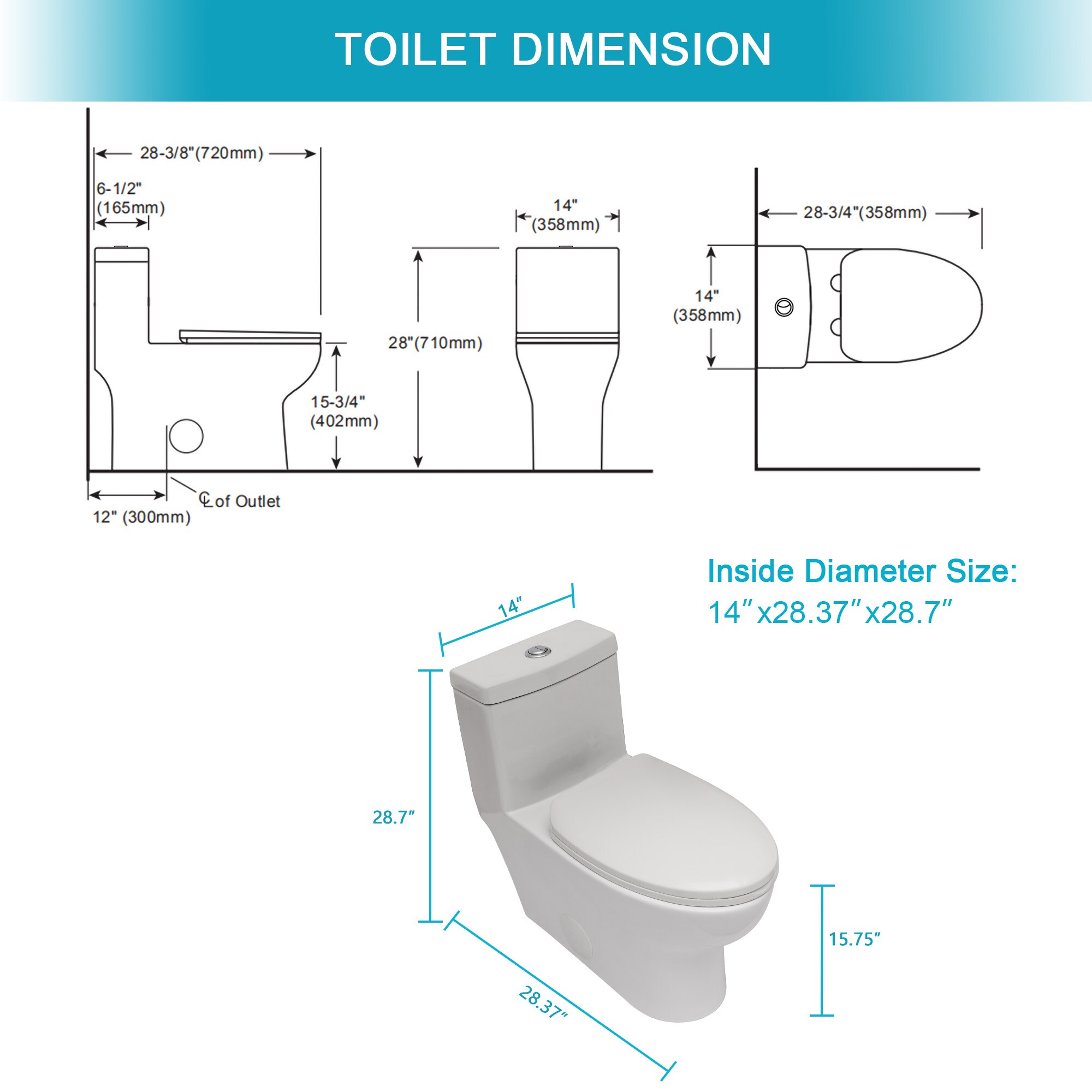 BEARSOLIM DJYC-W124377194 toilets - View #3