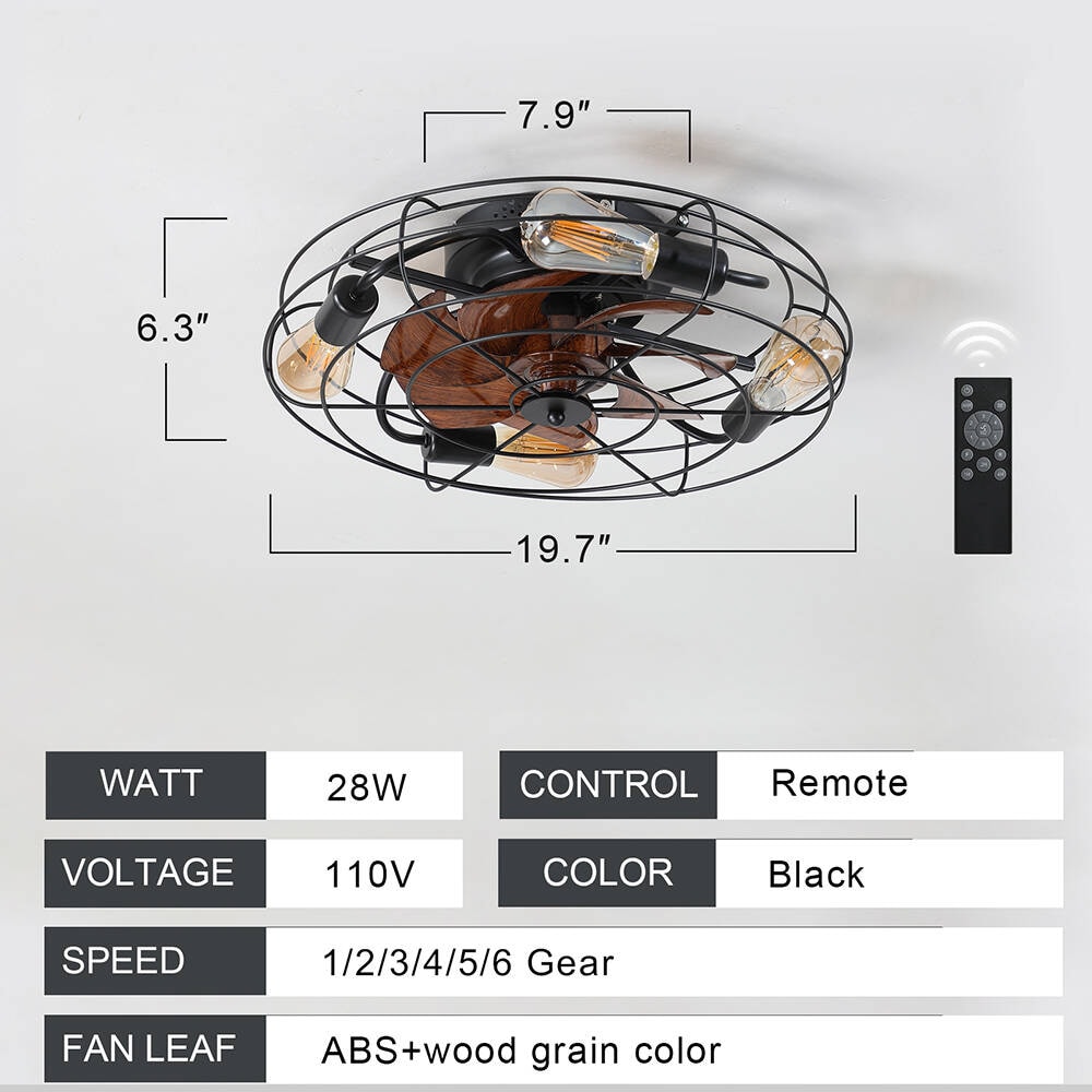 Sunrinx 20-in White Integrated LED Indoor/Outdoor Flush Mount Fandelier ...