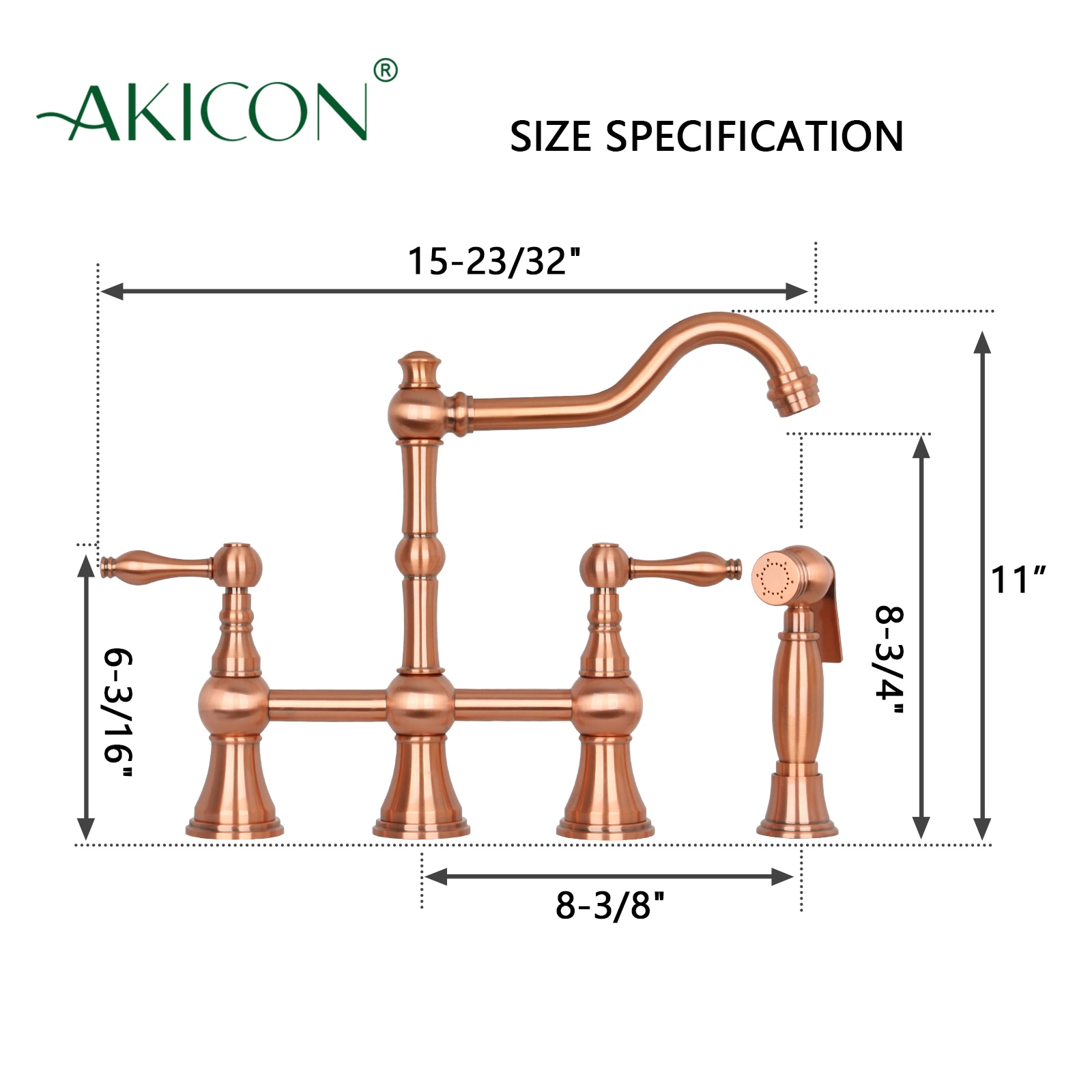 Akicon AK718C Kitchen-Faucets - View #3