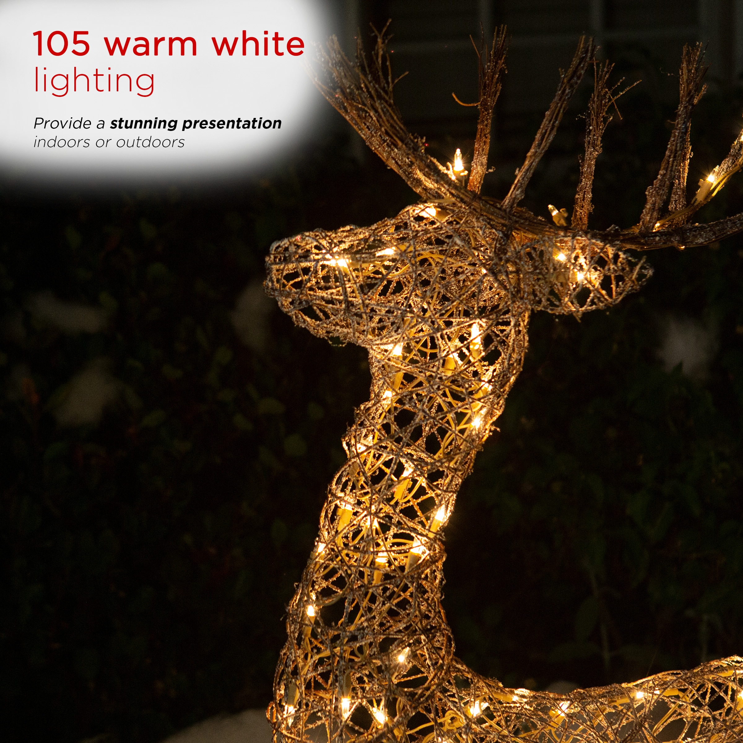Alpine Corporation AUH163L Outdoor-Christmas-Decor - View #4