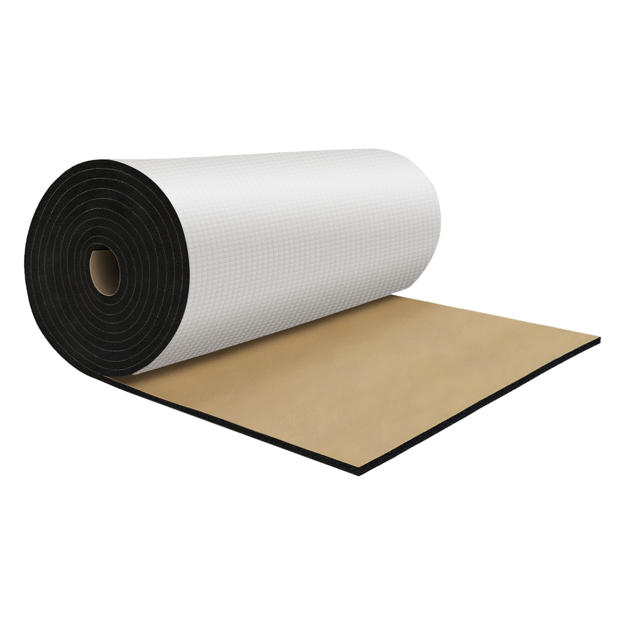 Unique Bargains 157mil 4mm 12sqft Sound Deadening Mat Aluminum Foil Foam Heat Shield Material Universal for Hood Boat Engine Cover 110.24 x 15.75-Inch