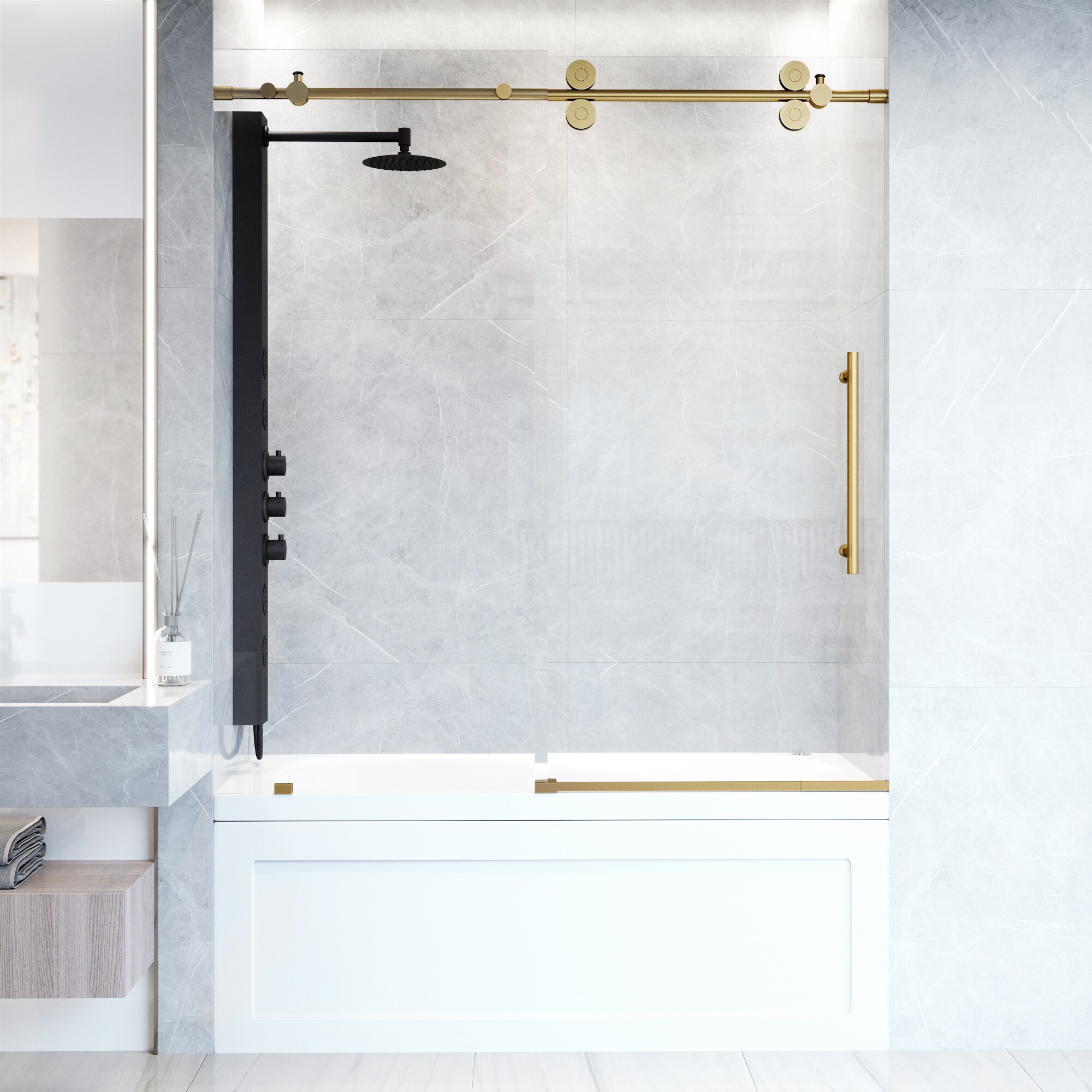 VIGO VG6041MGLM6066 Bathtub-Doors - View #4