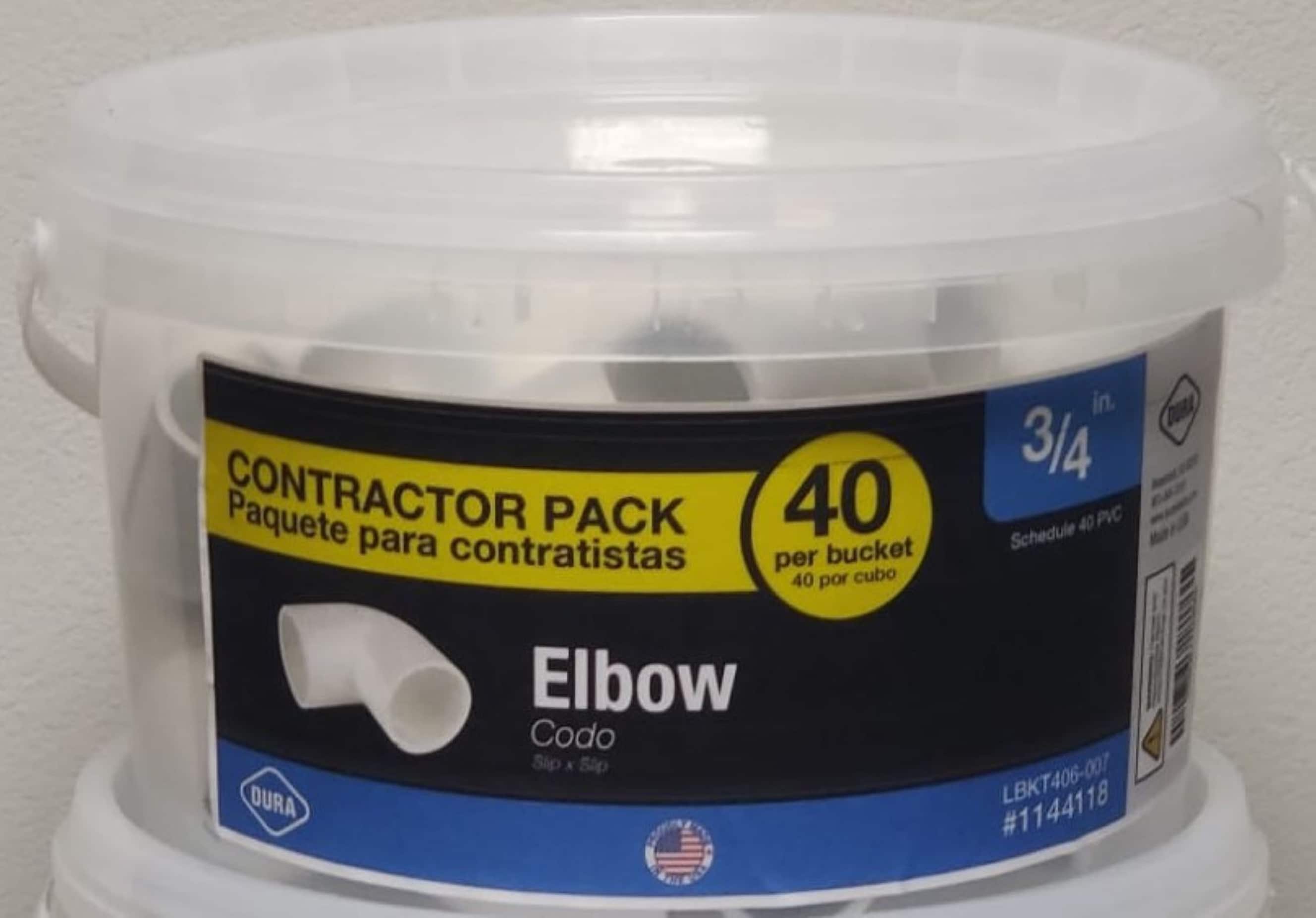 Dura Plastics LBKT406-007 3/4-in 90-Degree Schedule 40 PVC Elbow (40-Pack)