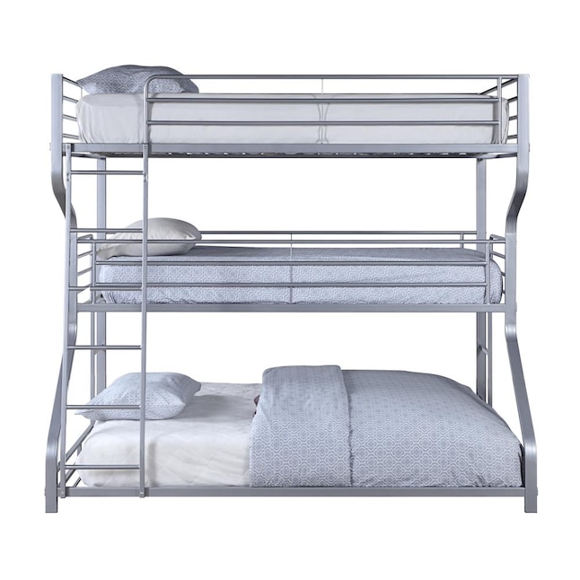 Acme Furniture Caius Ii Silver Twin, Queen Full Twin Bunk Bed