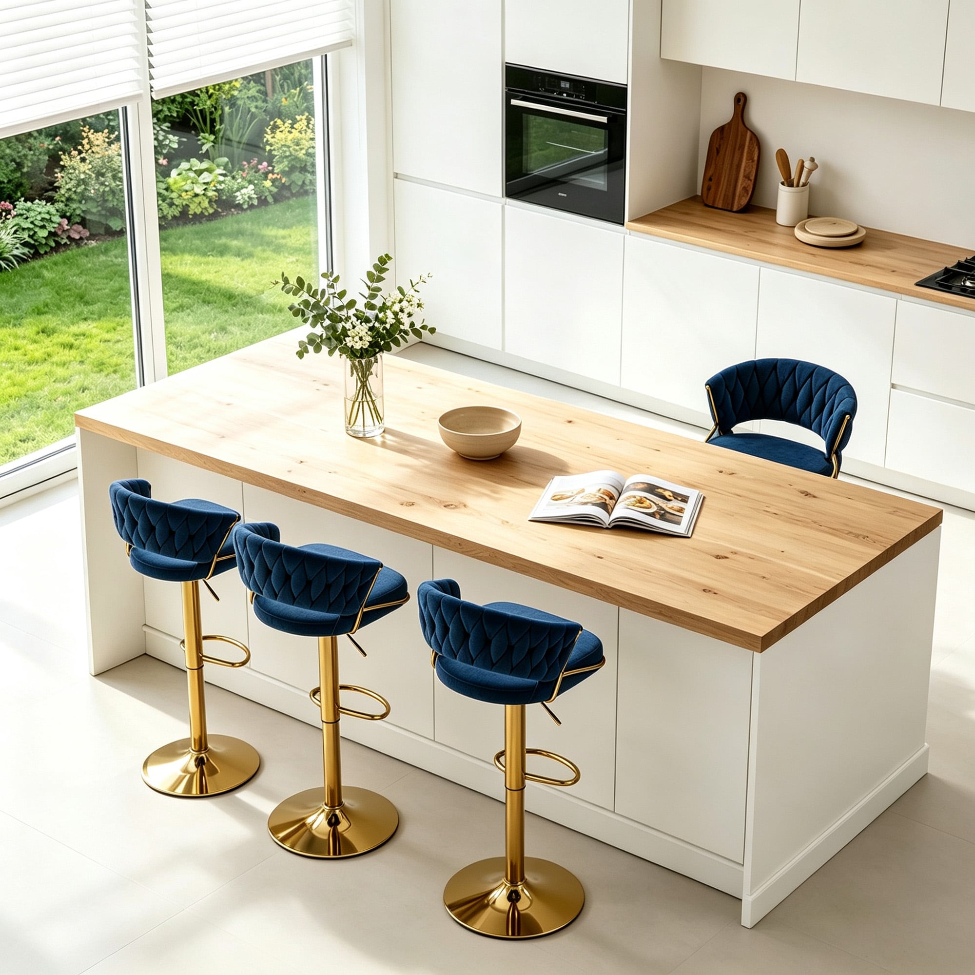 Dreamsidea LS-BA03-2-NA BLUE-4 stools - View #3