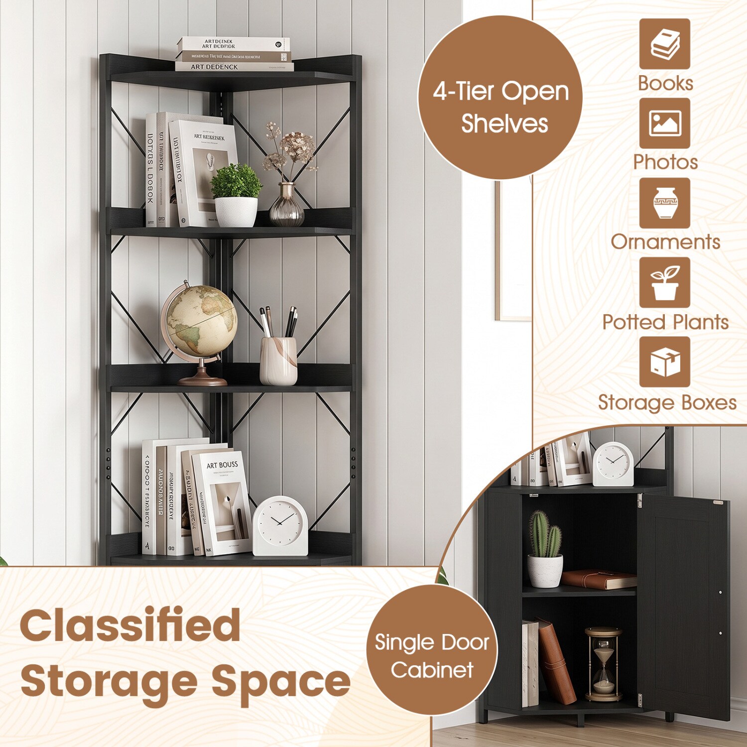 Slickblue D-CO-KD95011BC bookcases - View #5