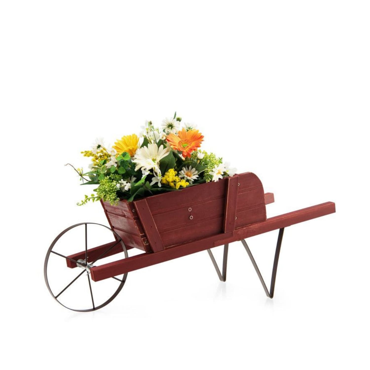 AHIOU HOME ZAAHD-HQ55DUPP 10.5-in W Small Red Mixed/Composite Contemporary/Modern Indoor/Outdoor Raised planter box