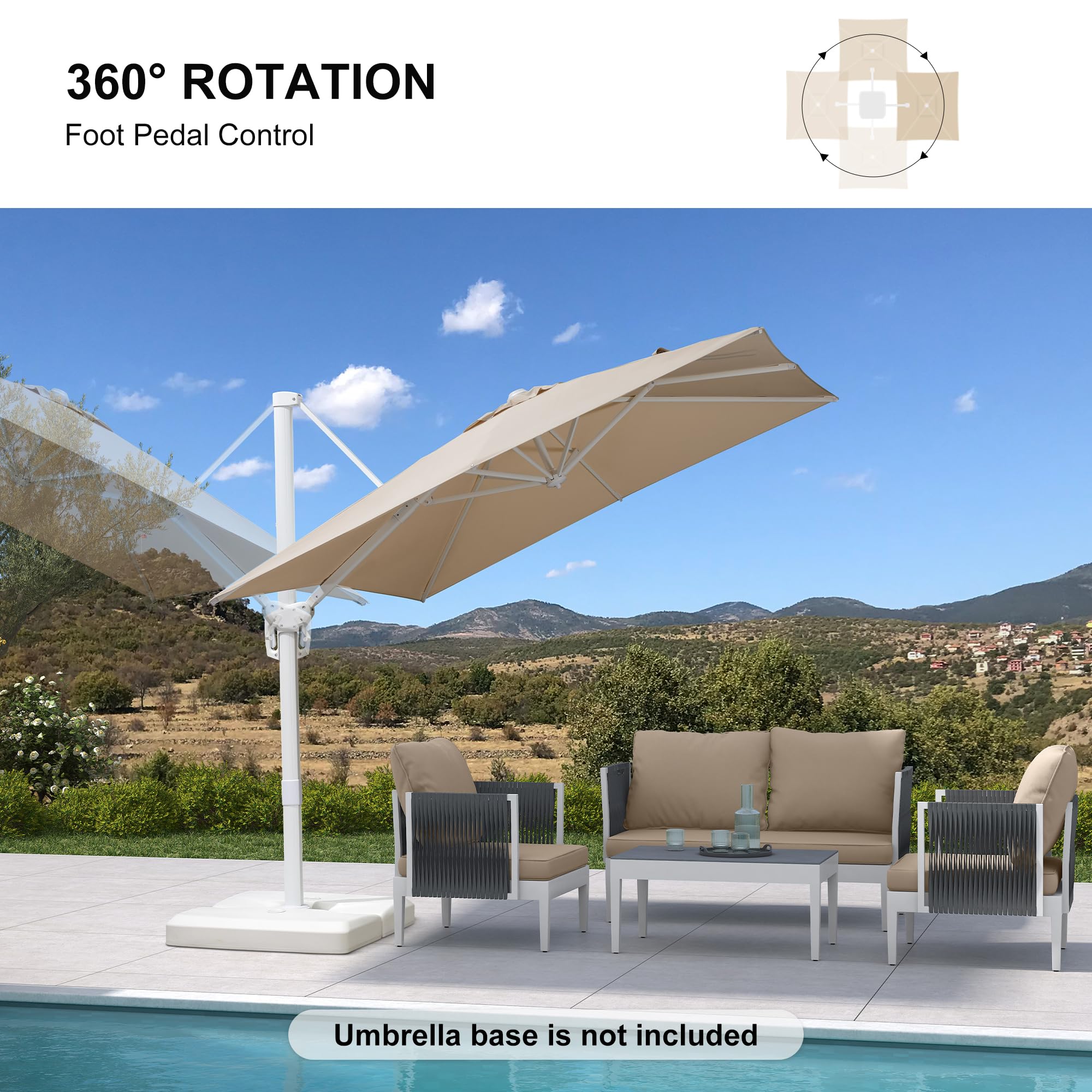 PURPLE LEAF LS02XBS08-KK Umbrellas-2 - View #2