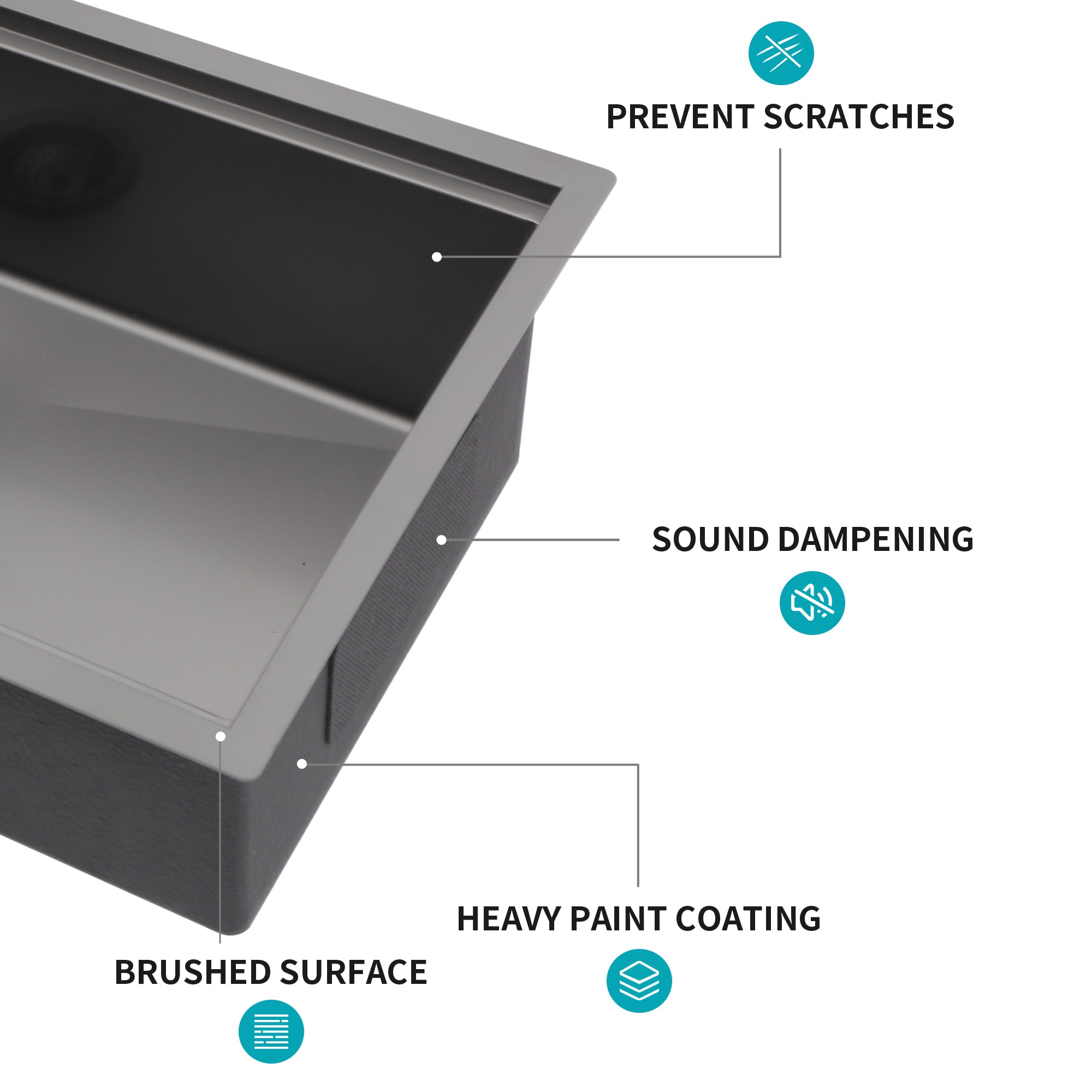 LIVIZA TLG-SS137116 Kitchen-Sinks - View #6