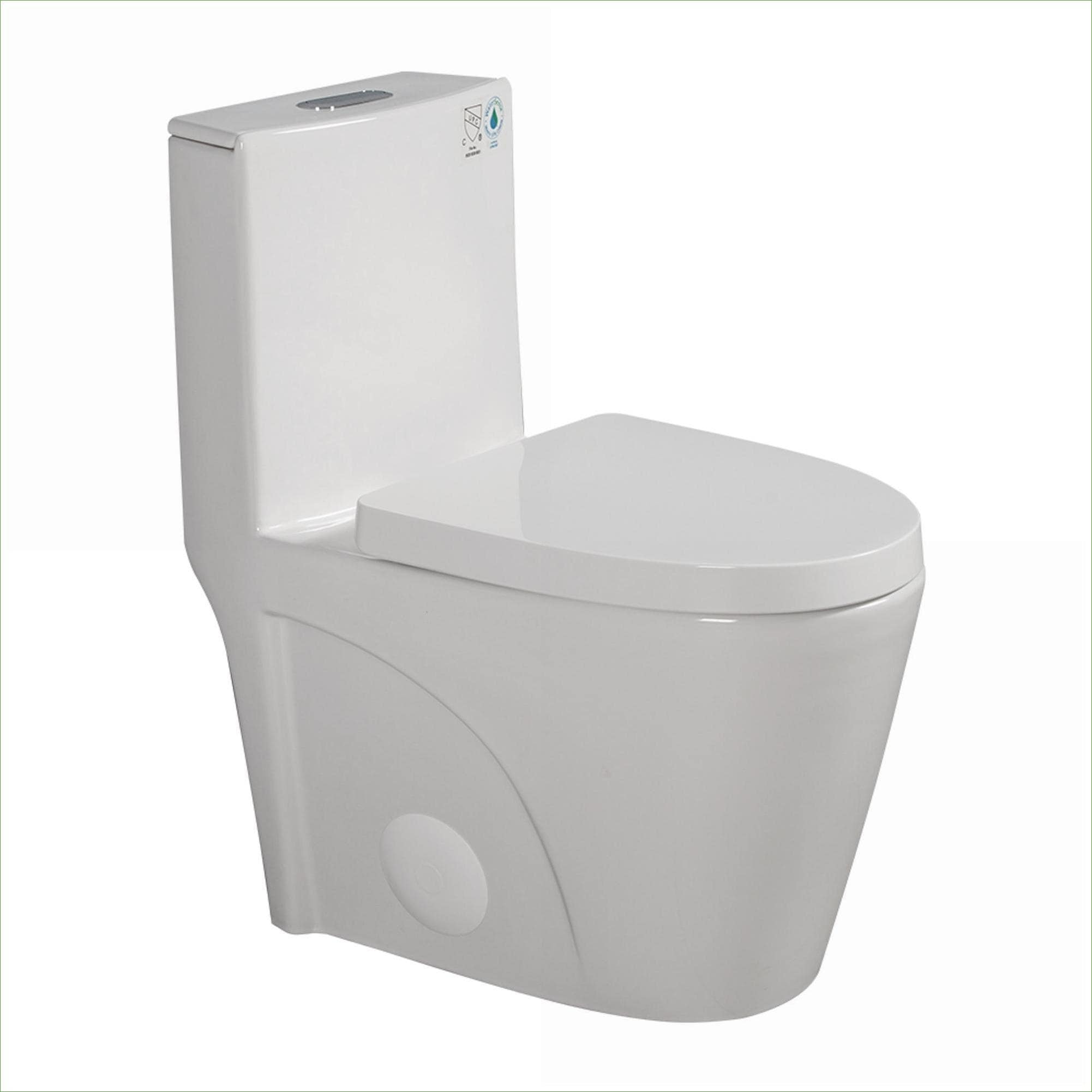 Watnature -  One-Piece Pearl White Dual-Flush Elongated Comfort Height Floor Mounted ADA Complian...