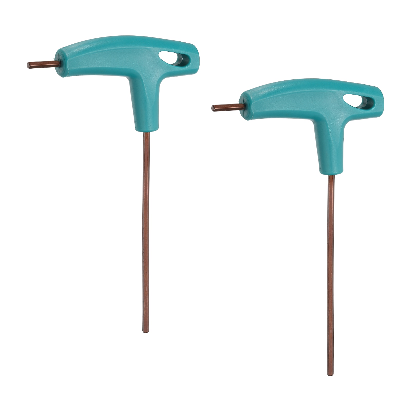 Harfington 2pcs T-Handle Hex Key Wrench 3mm Metric S2 Steel PP Handle T-Key Inner Hexagon Wrenches Spanner Repair Tool for Automotive Household Maintenance Green #S26062500UX3781
