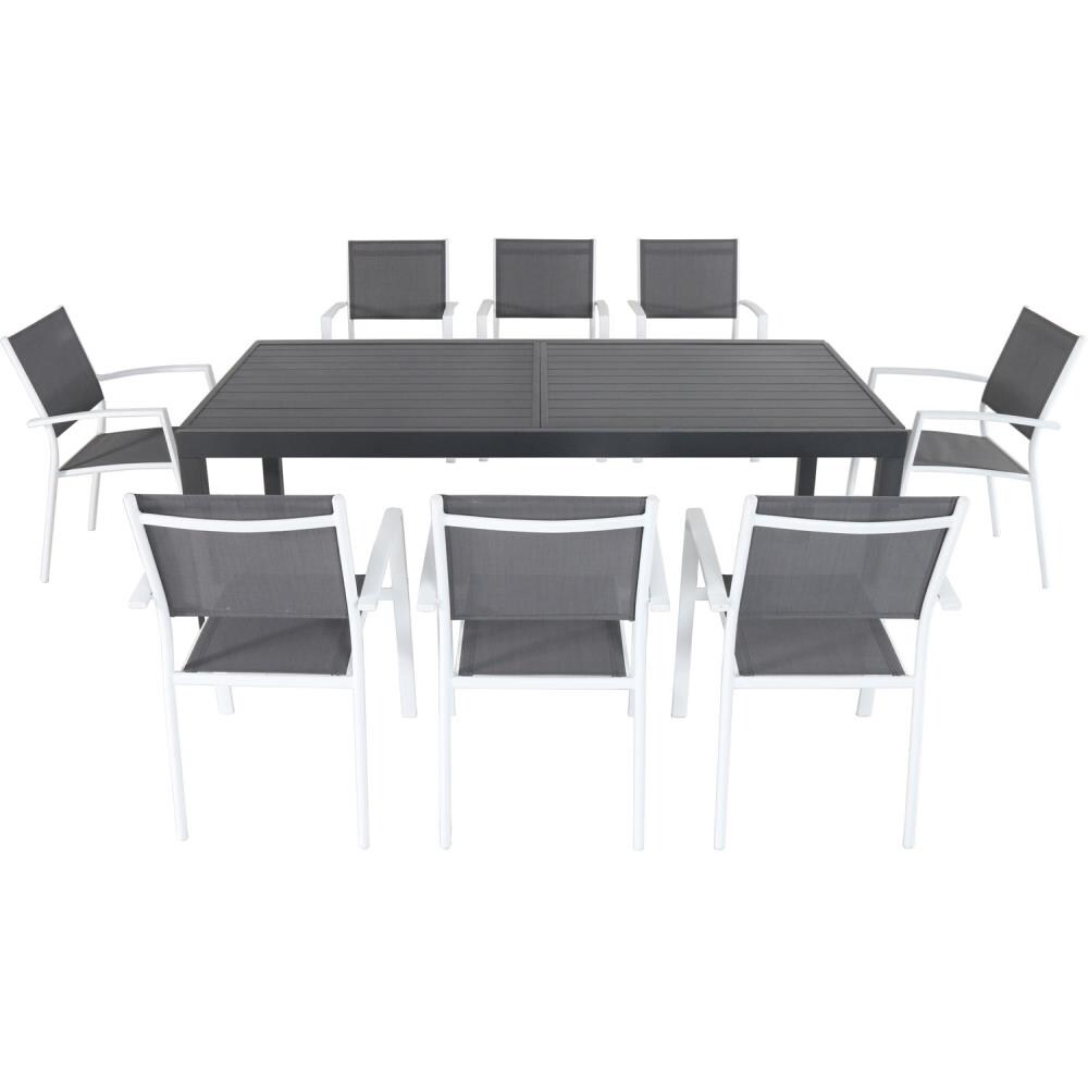 Hanover NAPLESDN9PC-WHT Patio-Dining-Sets - View #2