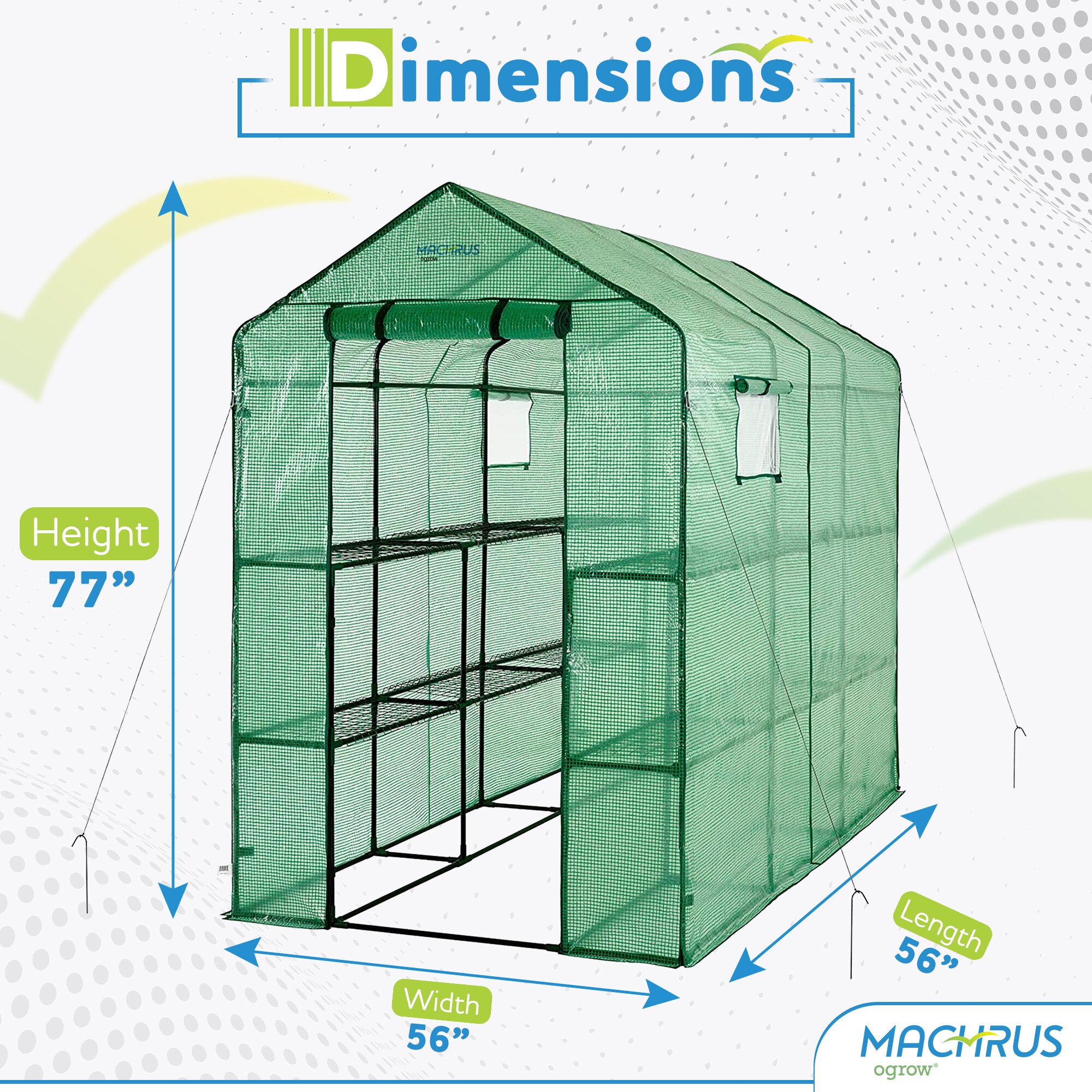 Ogrow OG6868-PE greenhouses - View #2