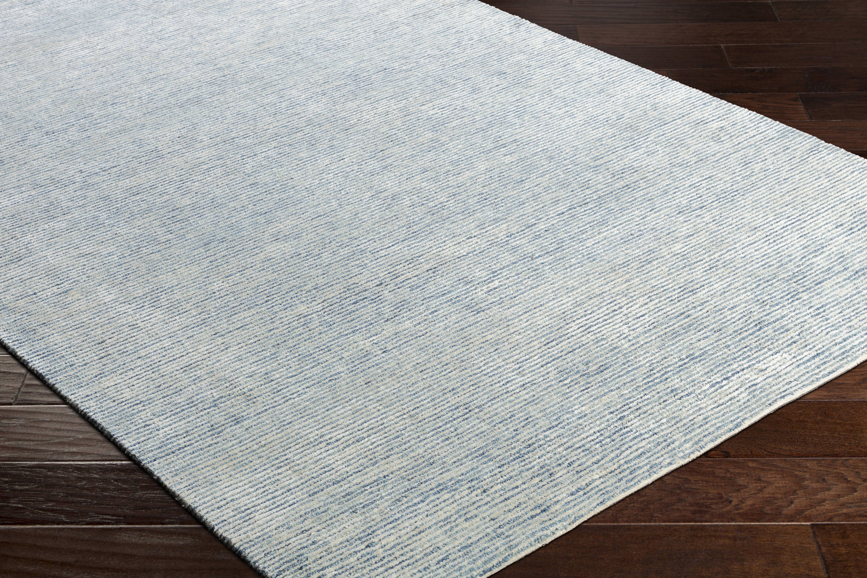 Surya Strada 8 X 10 Wool Pale Blue Indoor Solid Area Rug at Lowes.com