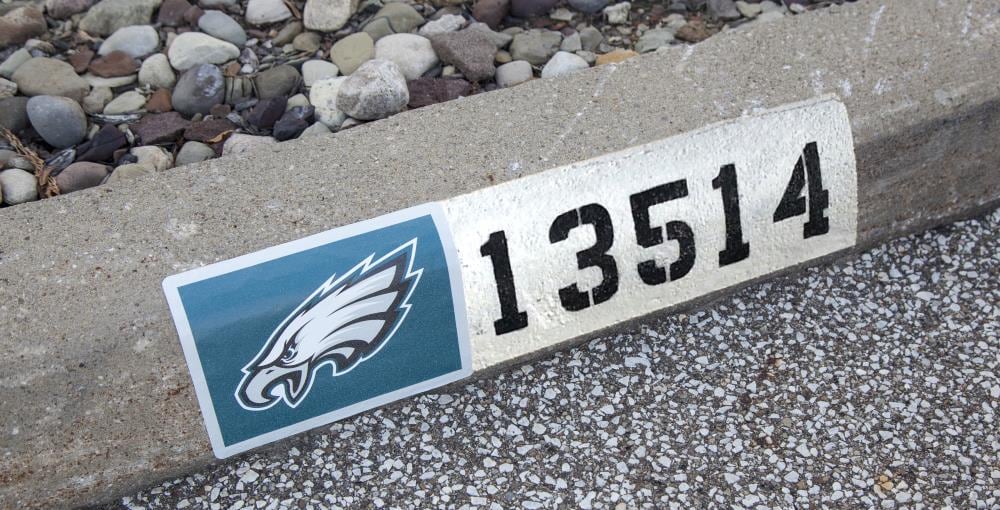 Applied Icon Philadelphia Eagles 6-in x 5-1/4-in Aluminum