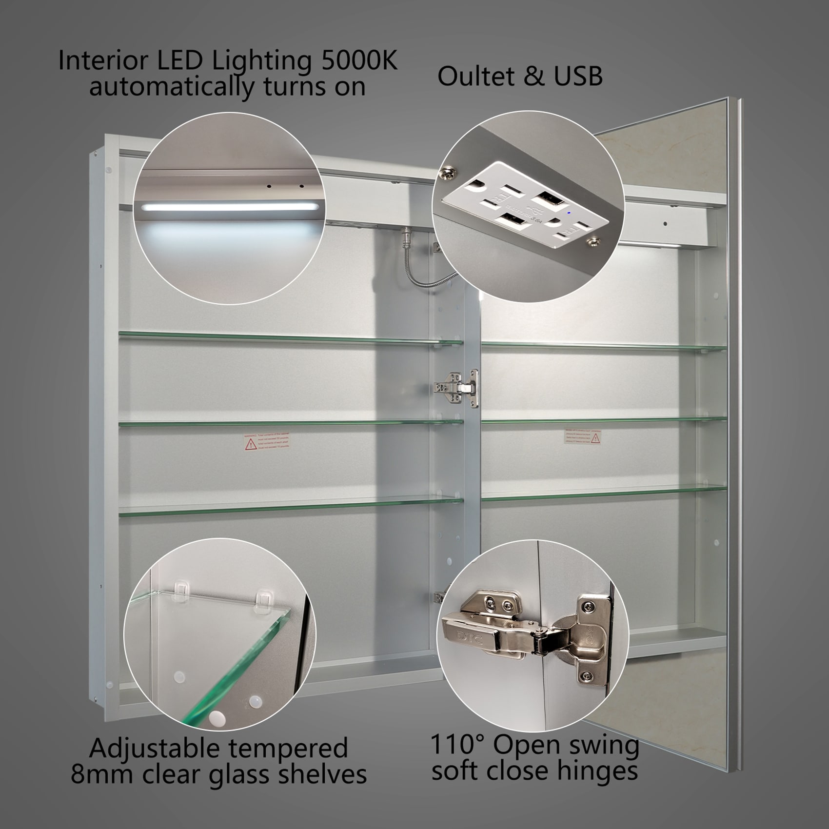 ExBrite EXMC2430V8RX Bathroom-Medicine-Cabinets - View #9